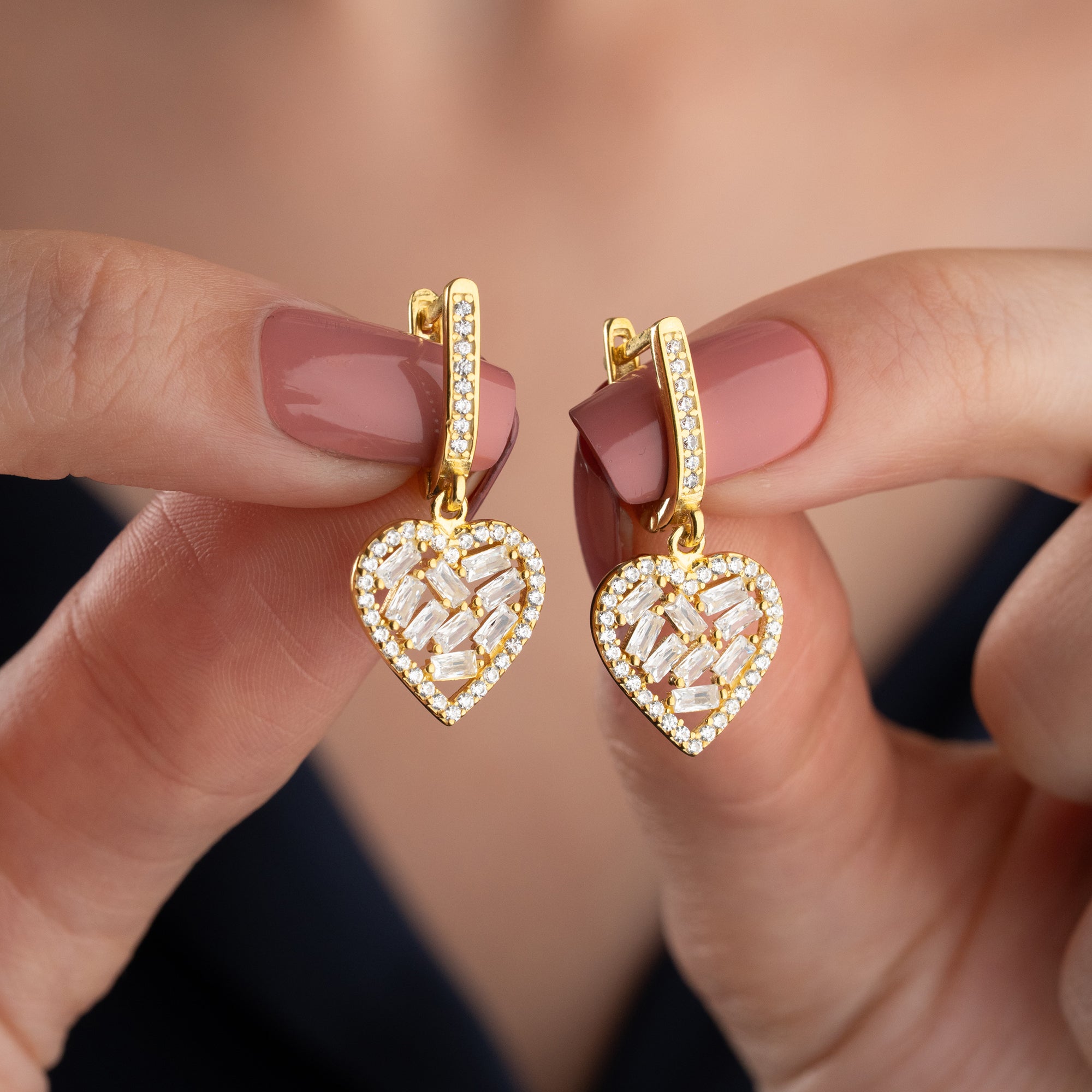 HEART OHRRINGE | 925 SILBER