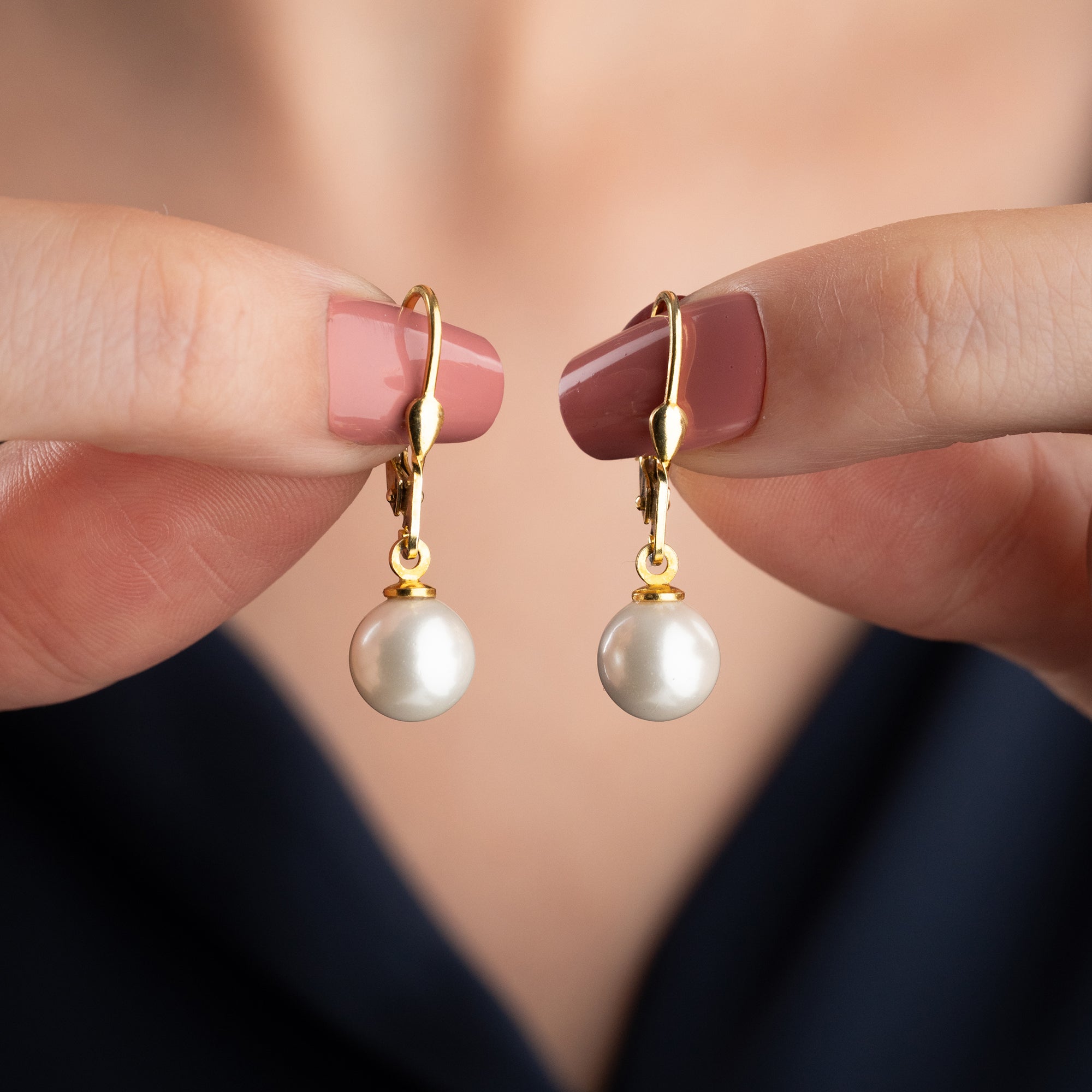 PEARL OHRRINGE | 925 SILBER