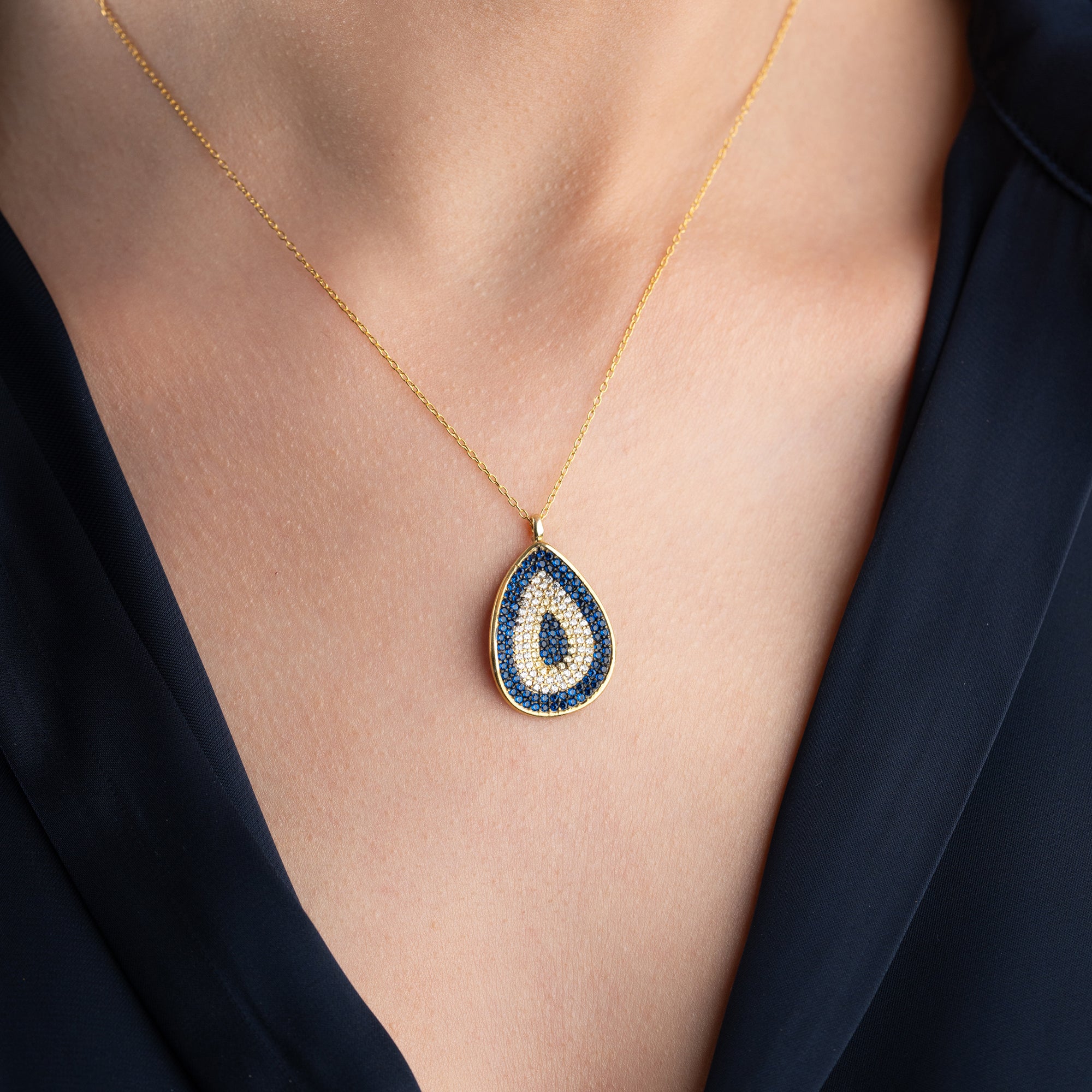 BIG NAZAR HALSKETTE | 925 SILBER