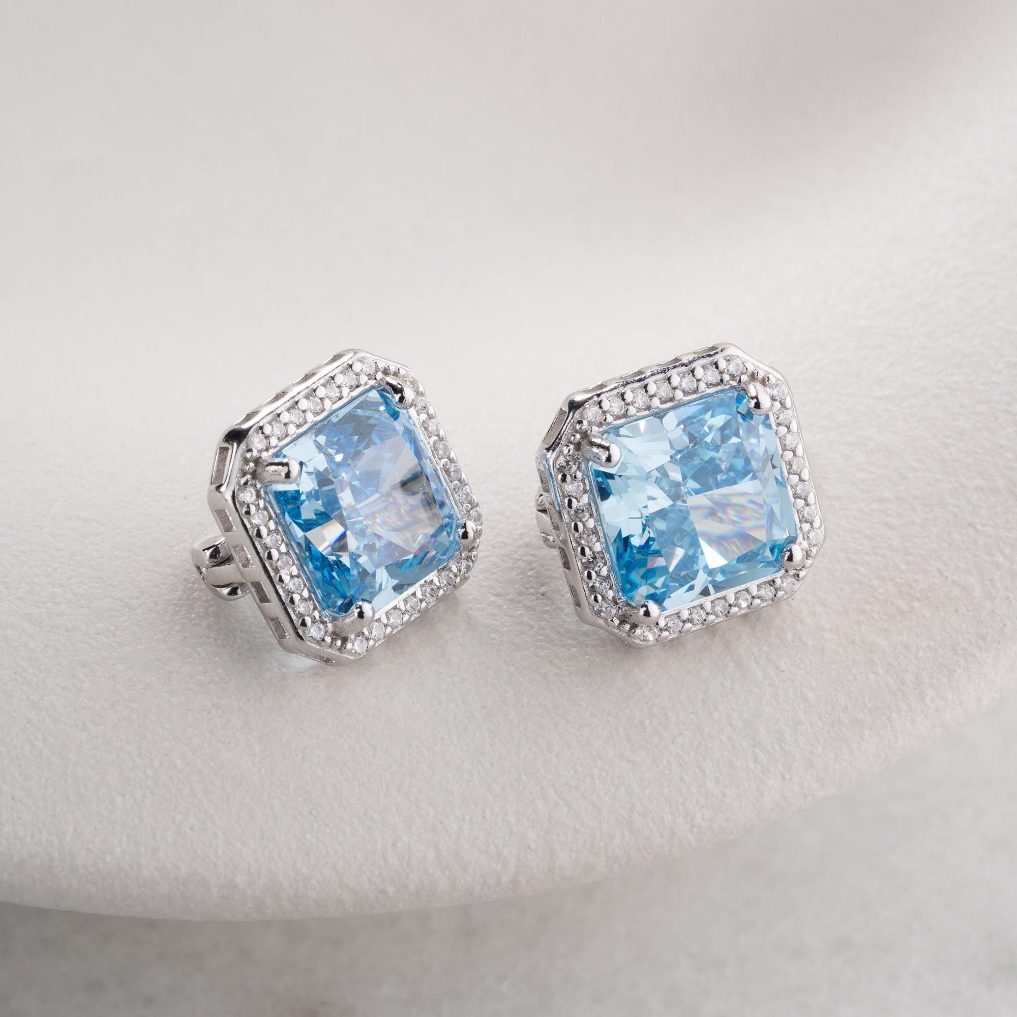 Zirconia Cloverleaf Earrings | 925 Silver