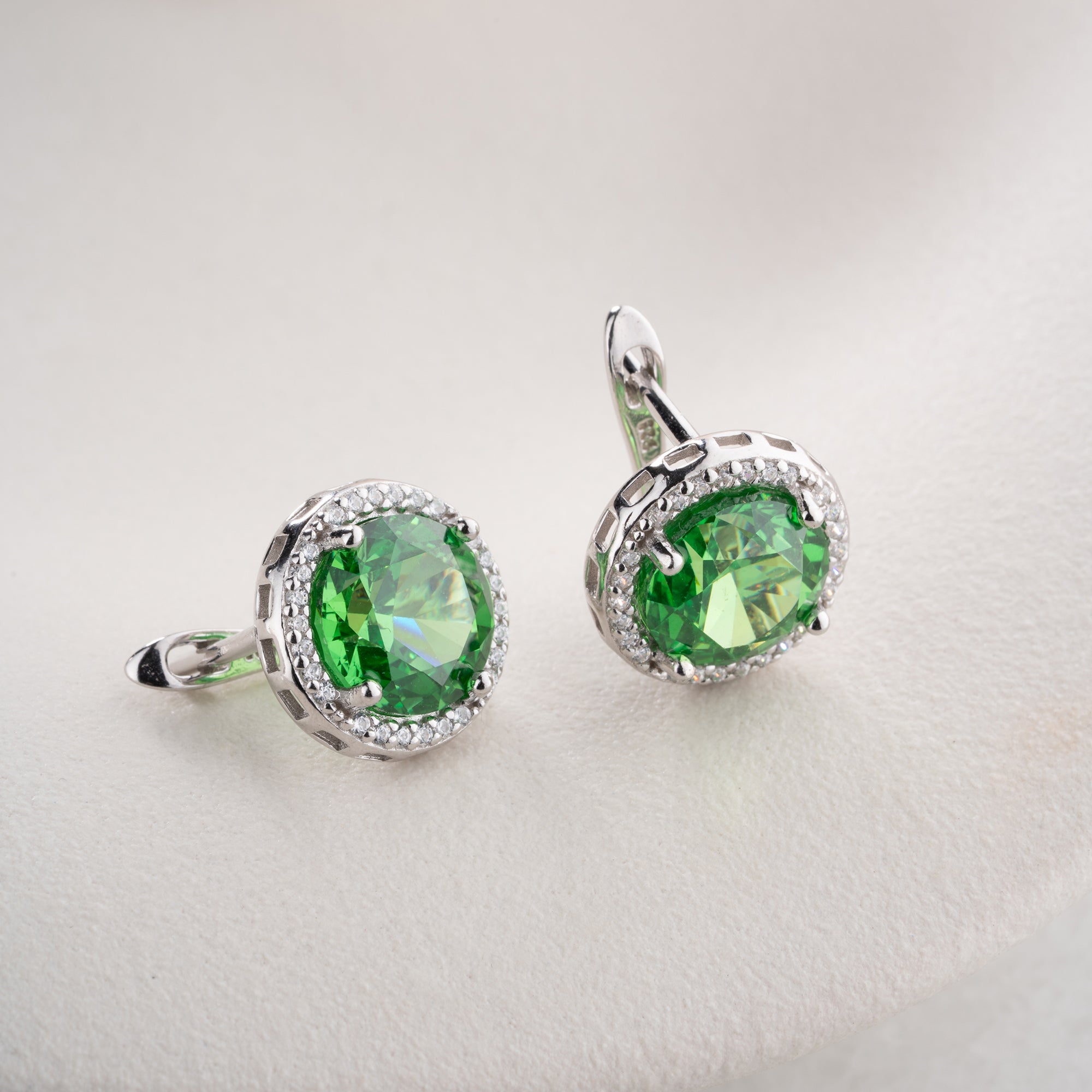 Zirconia Cloverleaf Earrings | 925 Silver