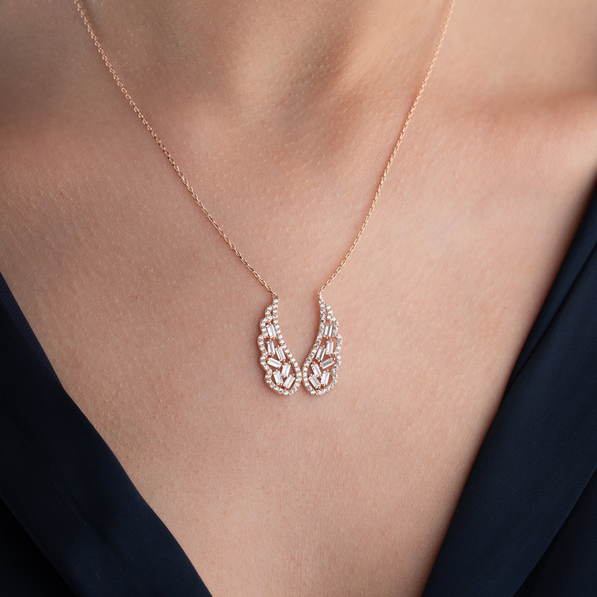 ENGELSFLÜGEL HALSKETTE | 925 SILBER