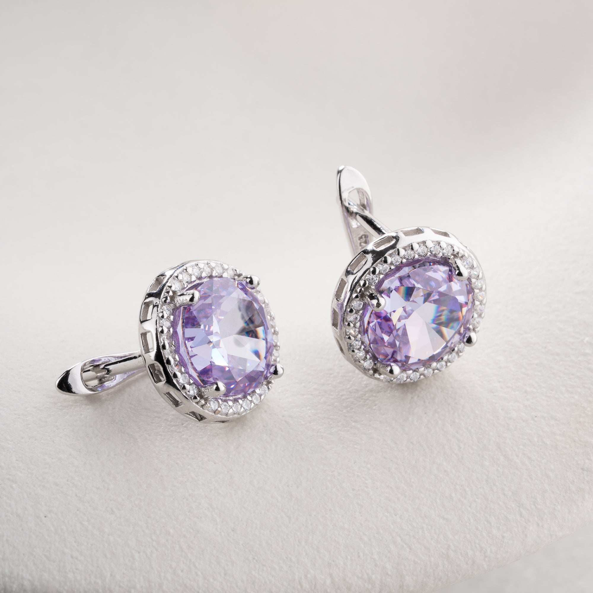 Zirconia Cloverleaf Earrings | 925 Silver