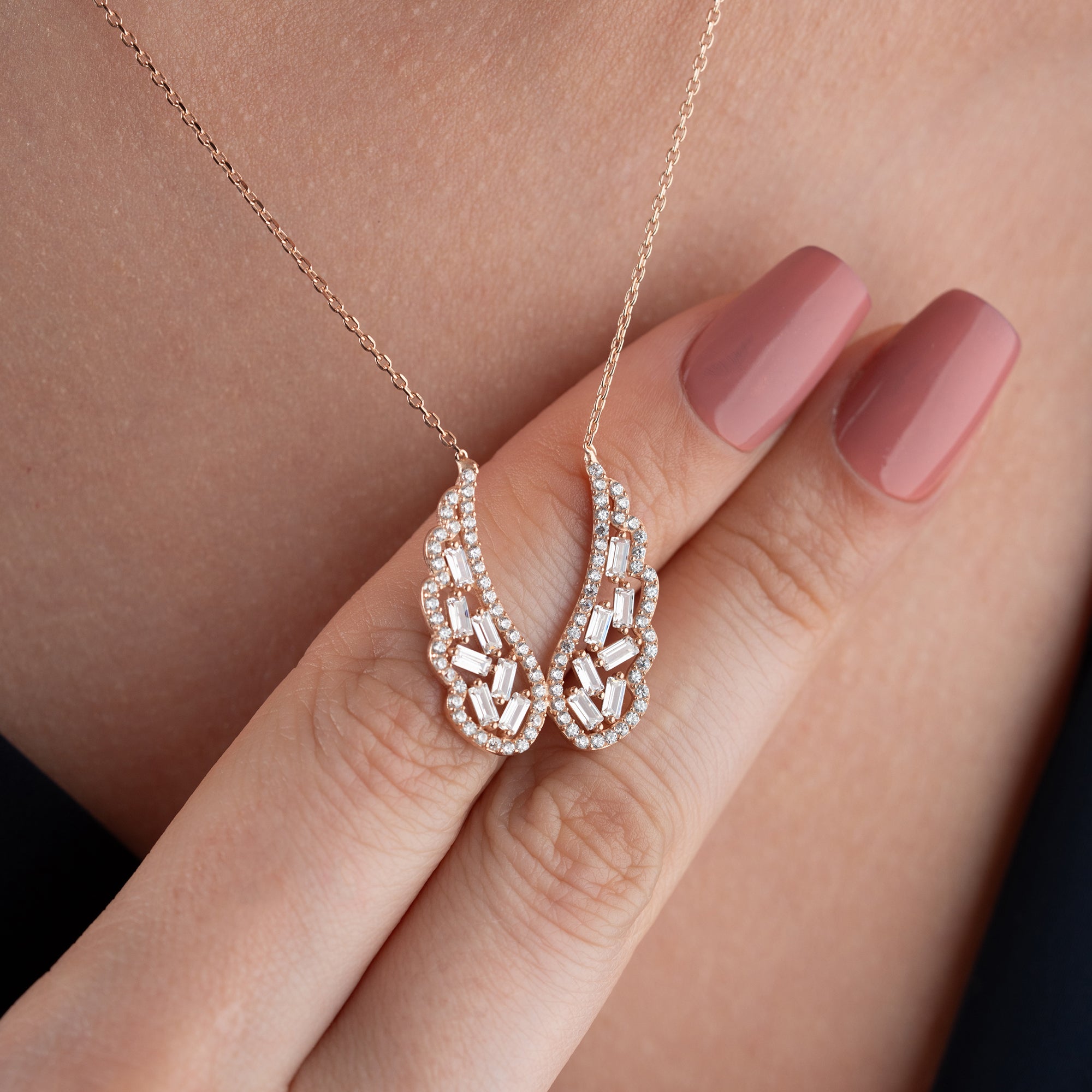 ENGELSFLÜGEL HALSKETTE | 925 SILBER