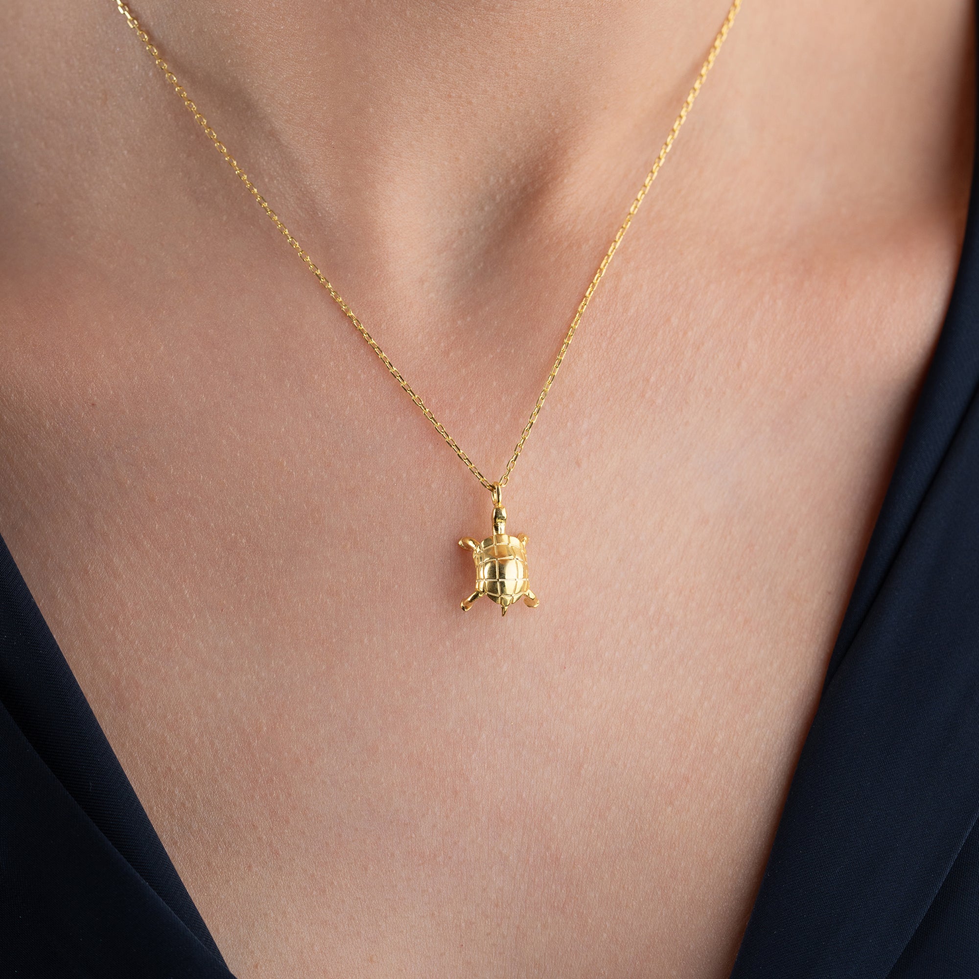 SCHILDKRÖTEN HALSKETTE | 925 SILBER