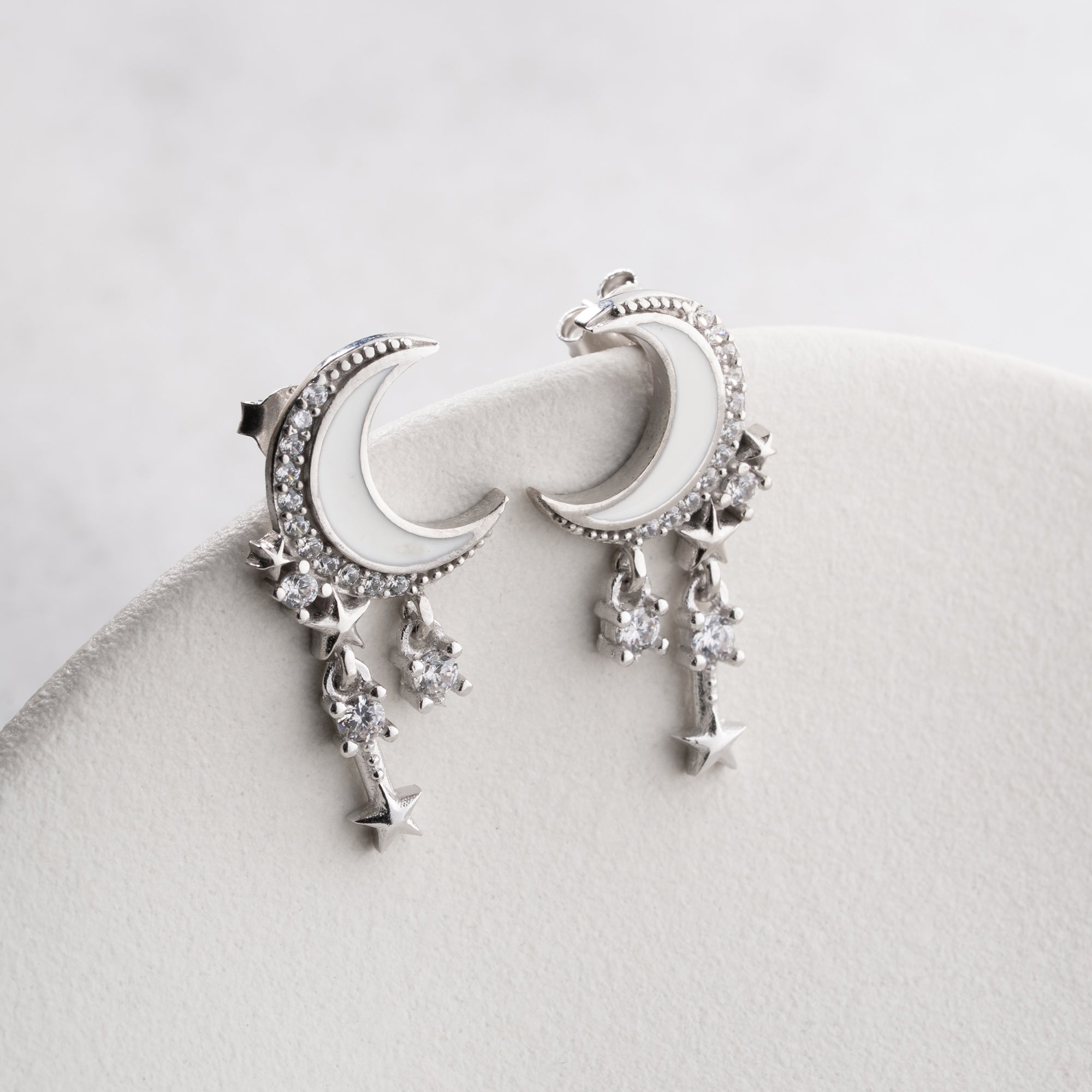 Zirconia Cloverleaf Earrings | 925 Silver