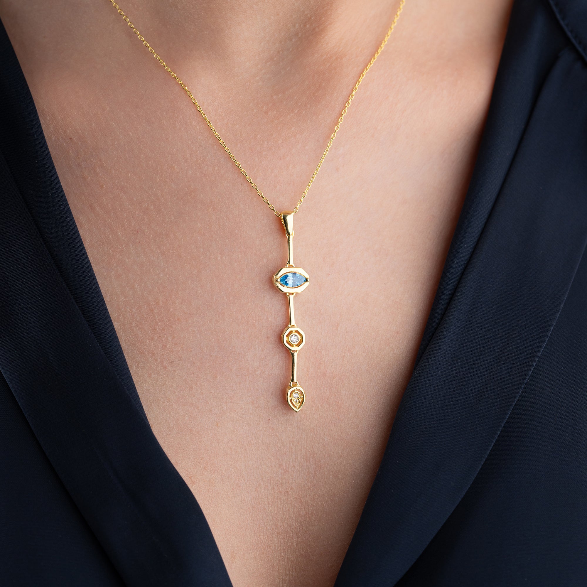 CHANDRA Y NECKLACE | 925 SILVER