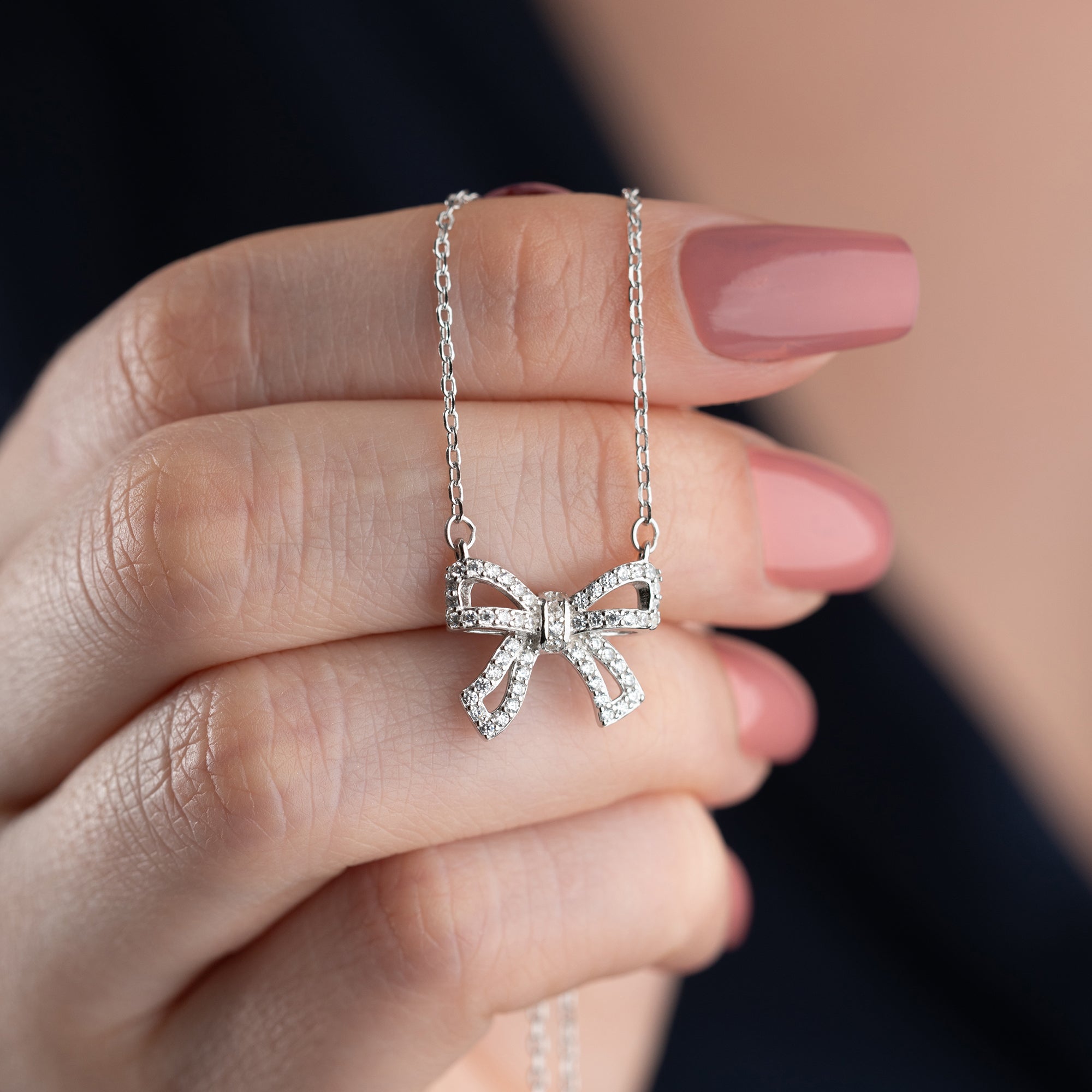 BOGEN HALSKETTE | 925 SILBER