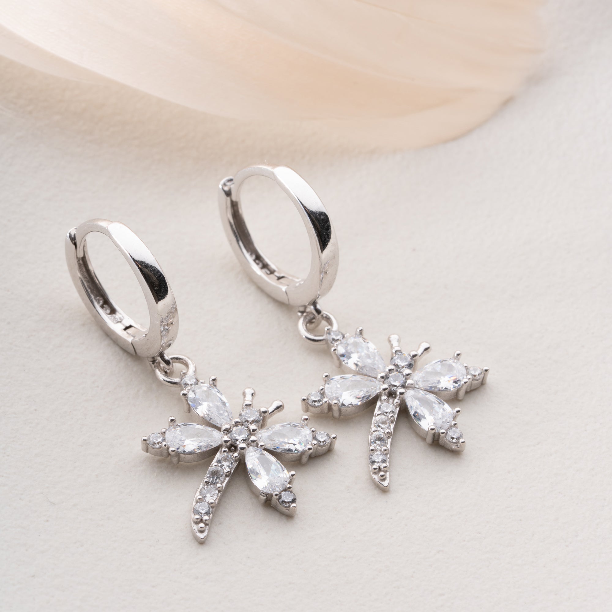 Zirconia Cloverleaf Earrings | 925 Silver