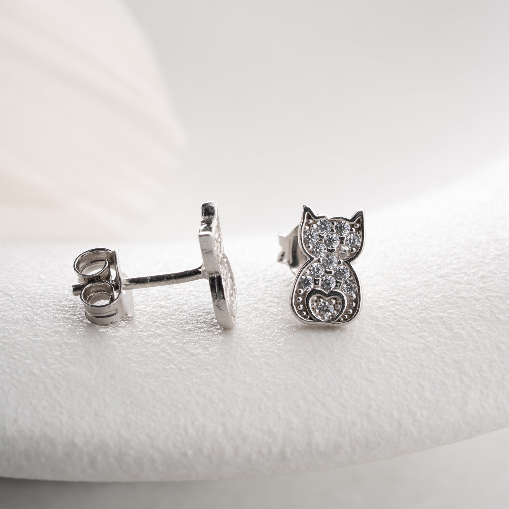 Zirconia Cloverleaf Earrings | 925 Silver