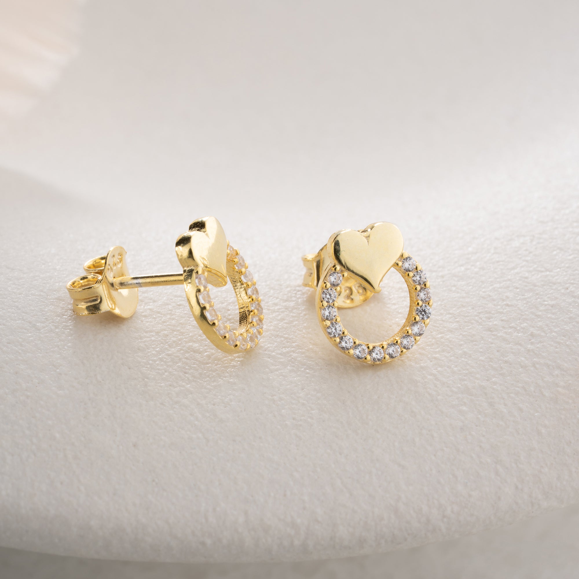 HERZRING OHRRINGE | 925 SILBER