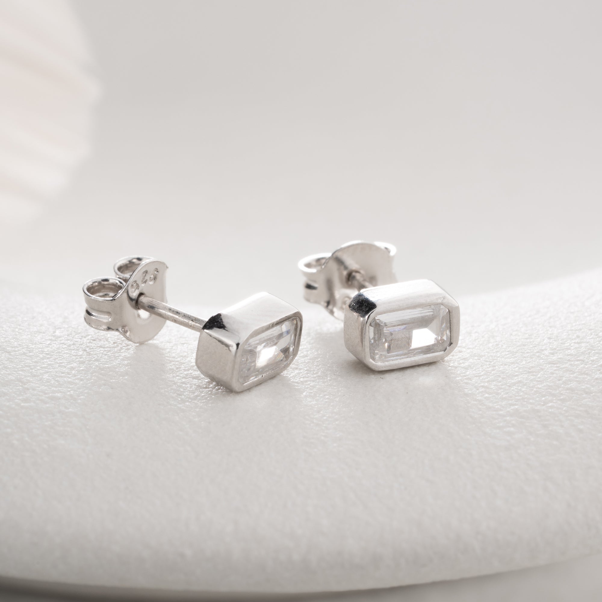 BAGUETTE OHRRINGE | 925 SILBER