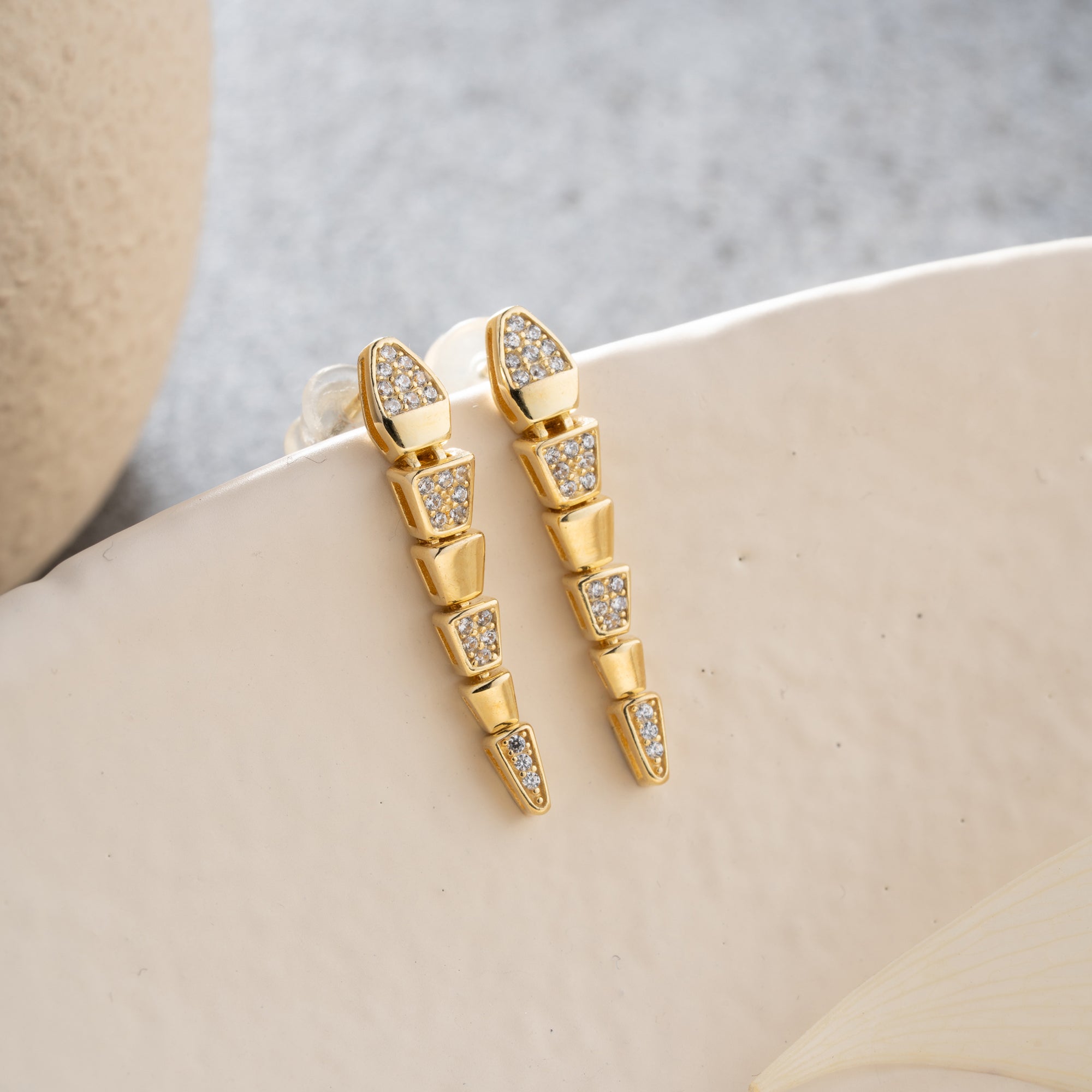 SNAKE OHRRINGE | 925 SILBER