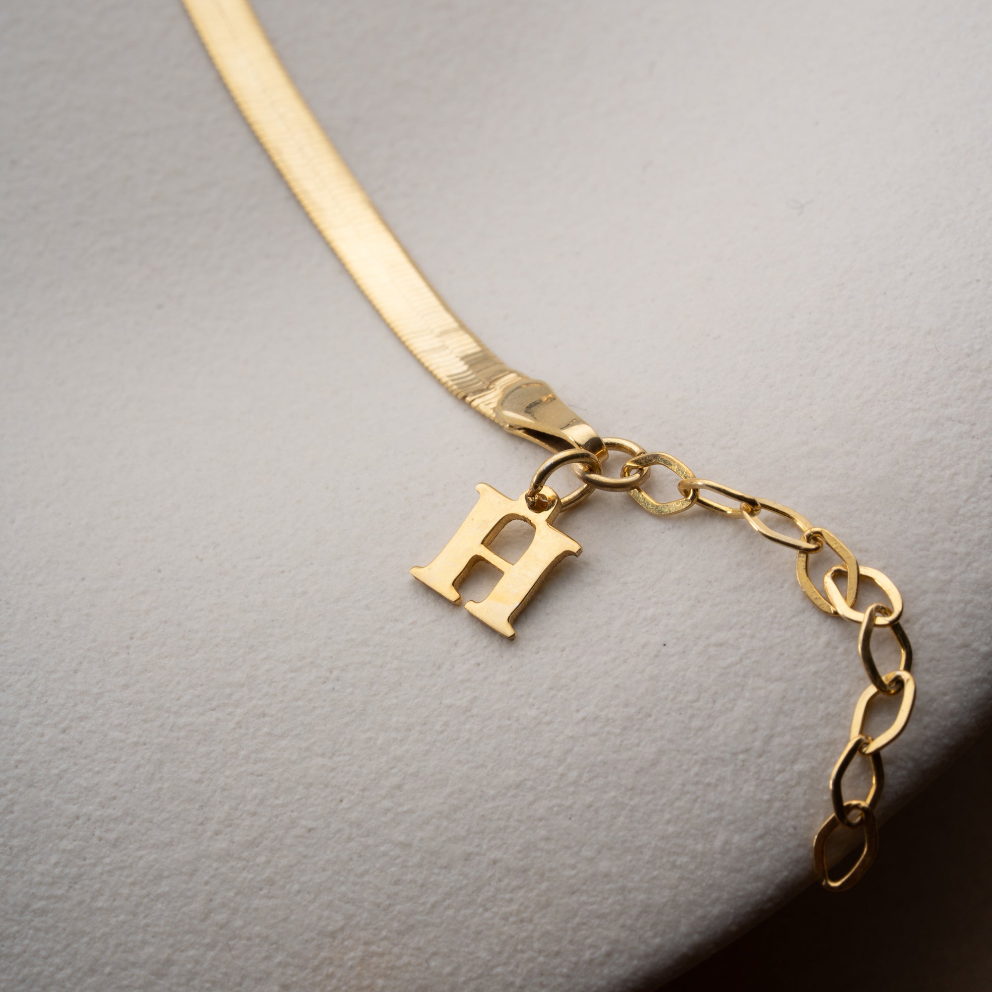 BUCHSTABEN SNAKE ARMKETTE | 925 SILBER