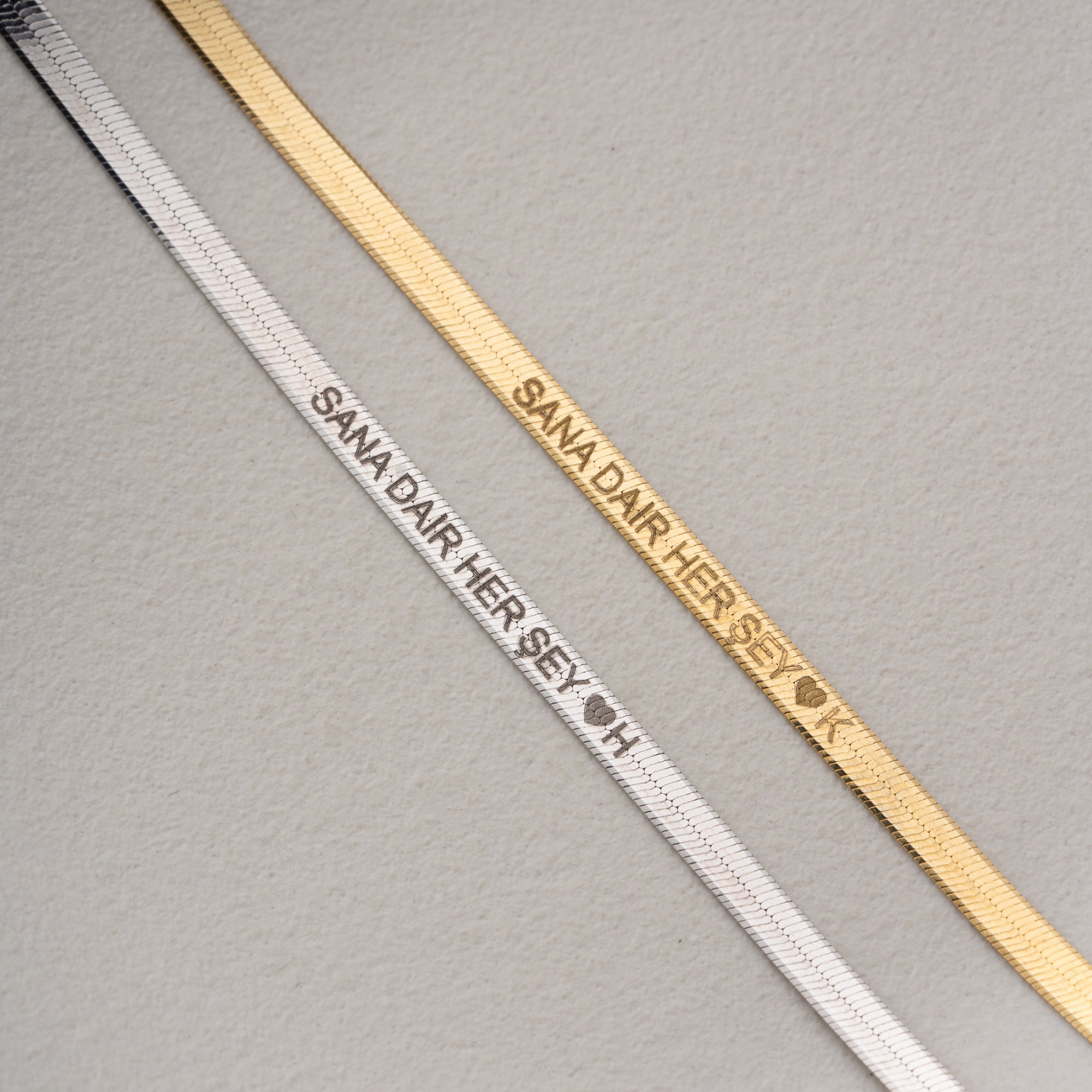 PERSONALISIERTE ITALIENISCHE PAAR-ARMBÄNDER | 925 SILBER