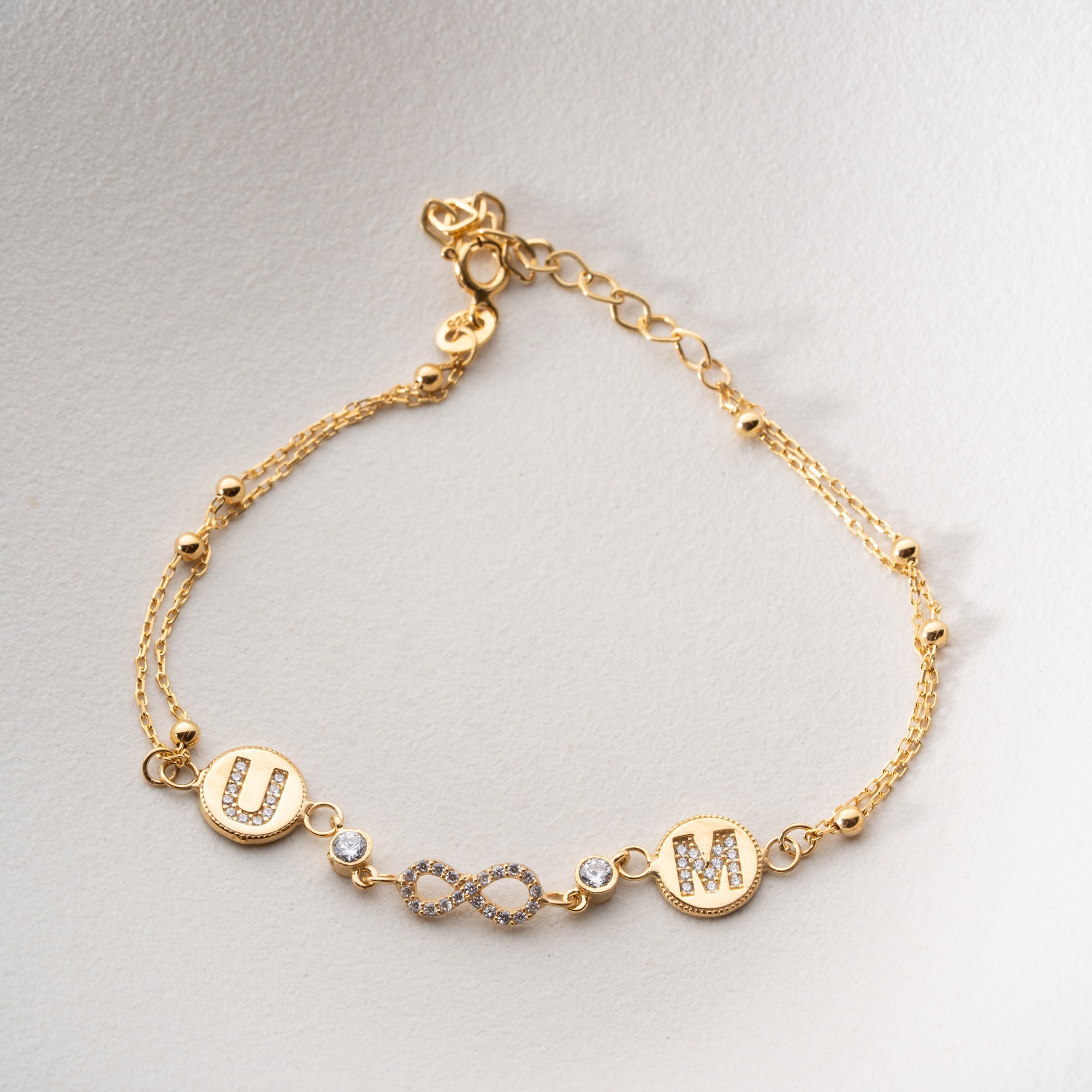LETTER INFINITY LETTER ARMKETTE | 925 SILBER