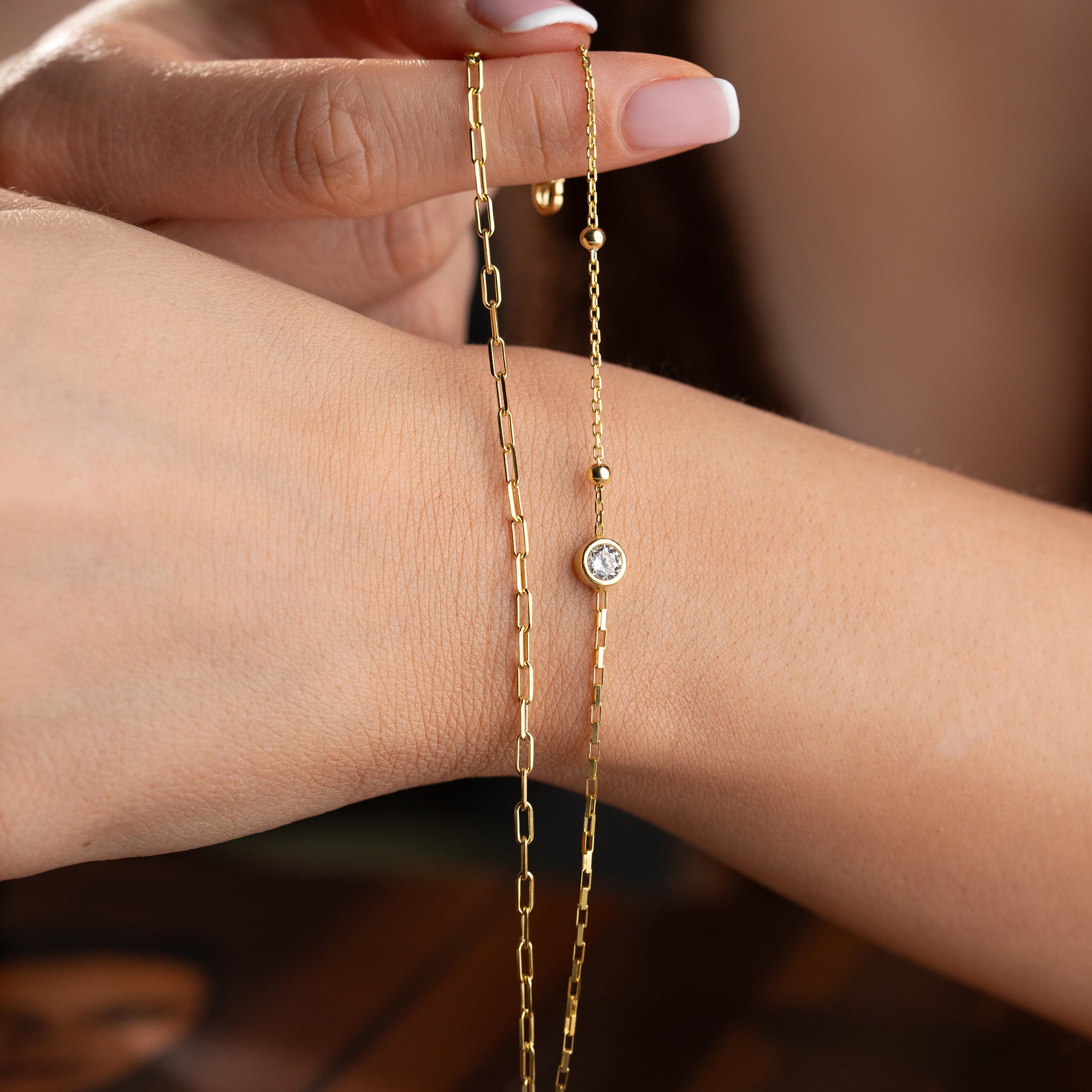 DUO SOLİTAR ARMKETTE | 925 SILBER