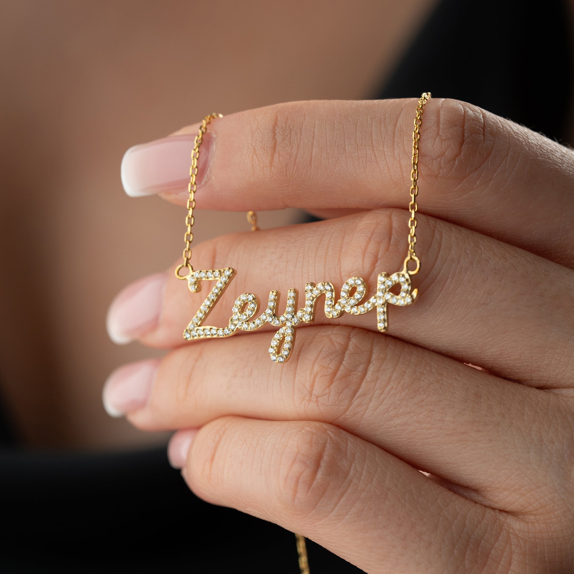 ZIRCONIA NAME NECKLACE PREMIUM | 925 SILVER