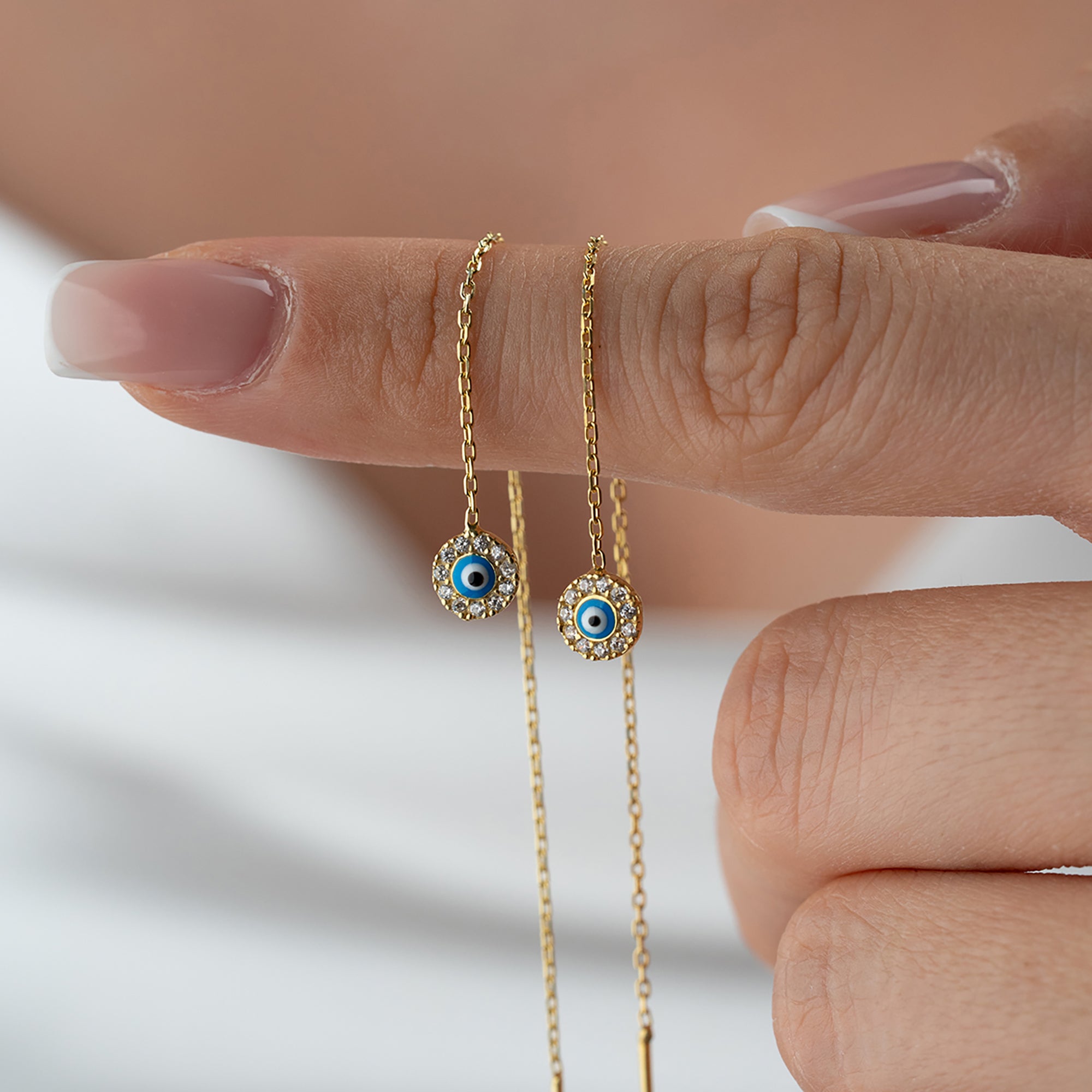 MEE NAZAR OHRRINGE | 925 SILBER