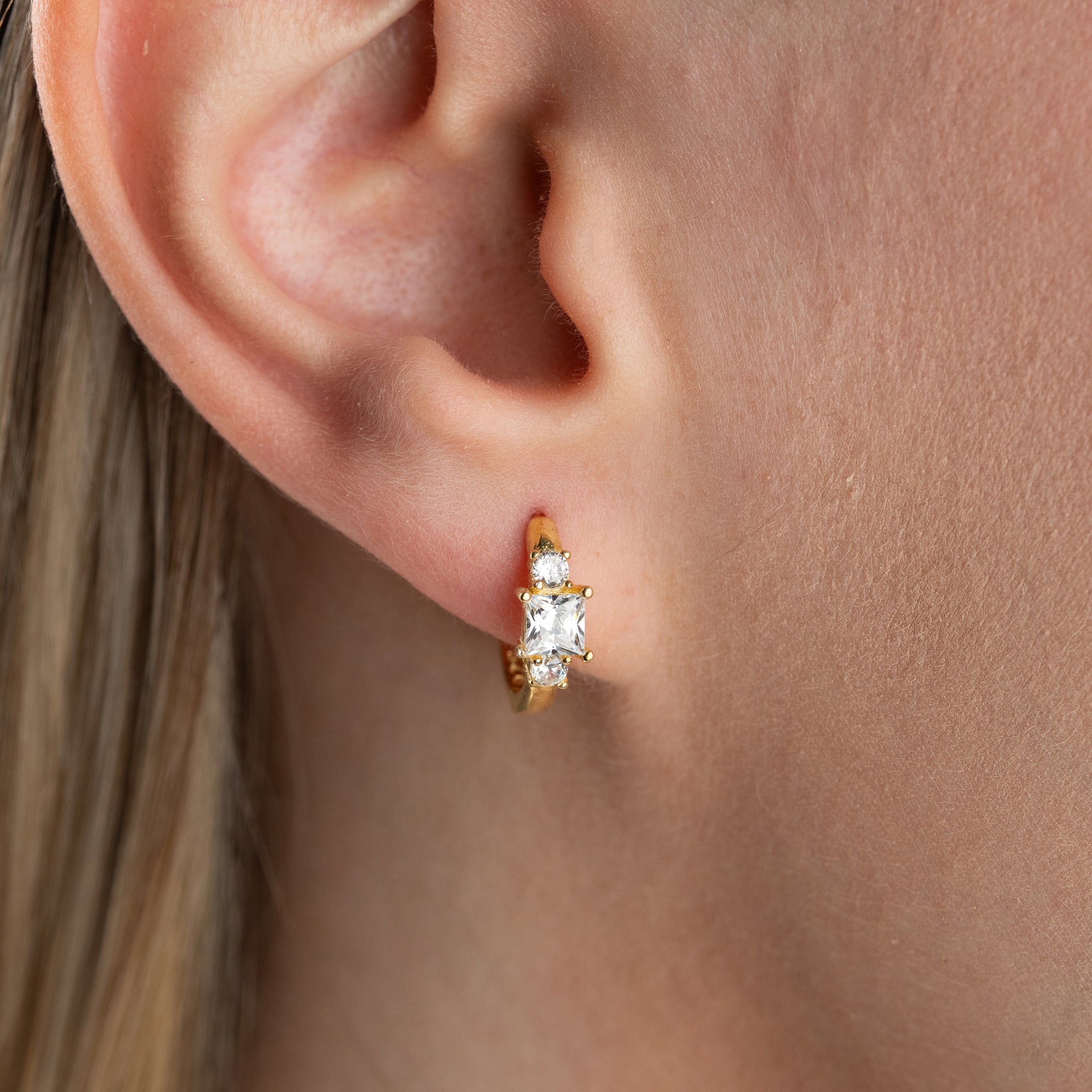 SOLITARRING OHRRINGE | 925 SILBER