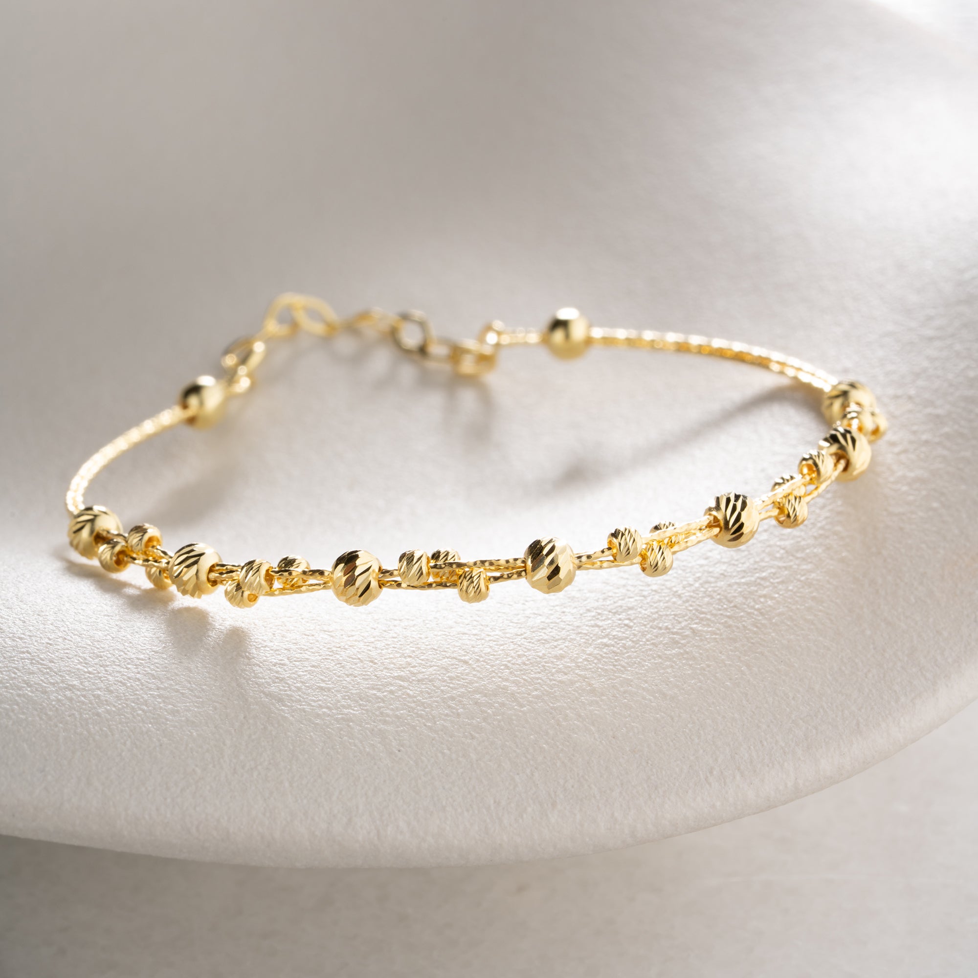 GOLD-SPIRAL-DORIKA ARMKETTE | 925 SILBER