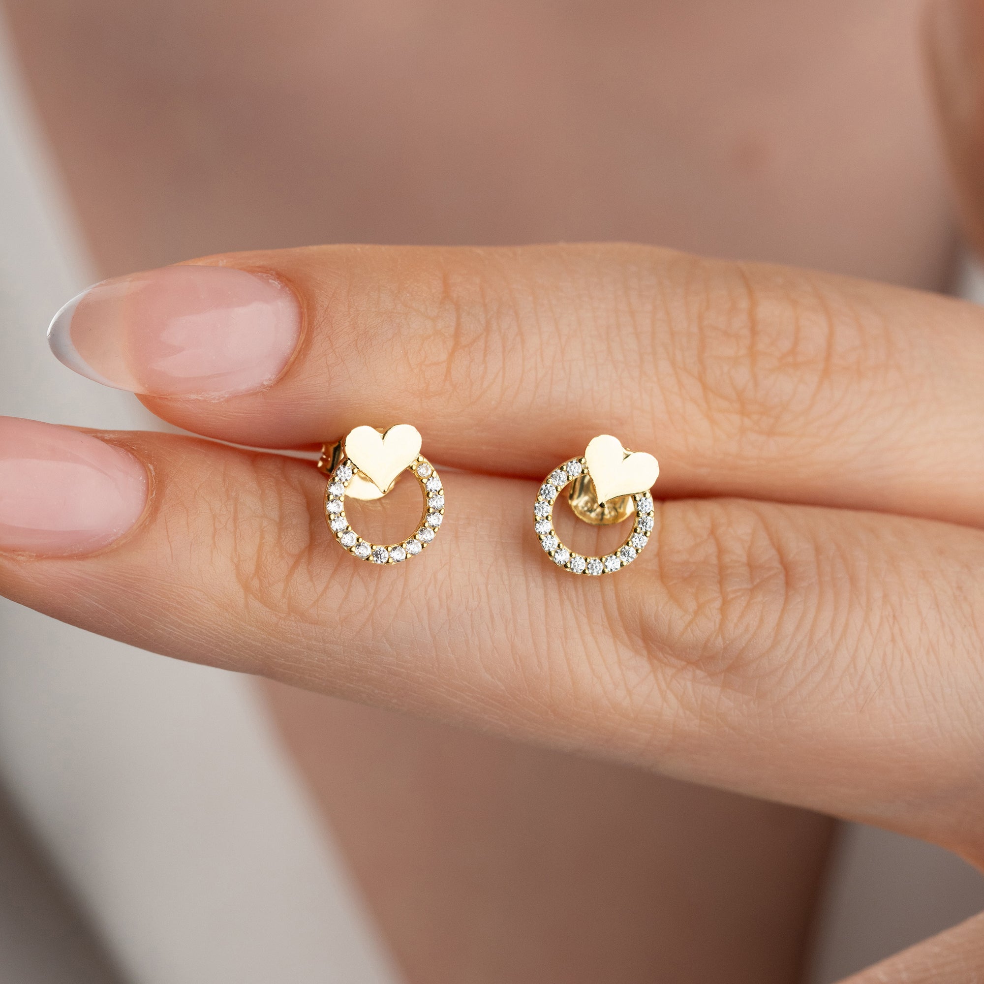 HERZRING OHRRINGE | 925 SILBER