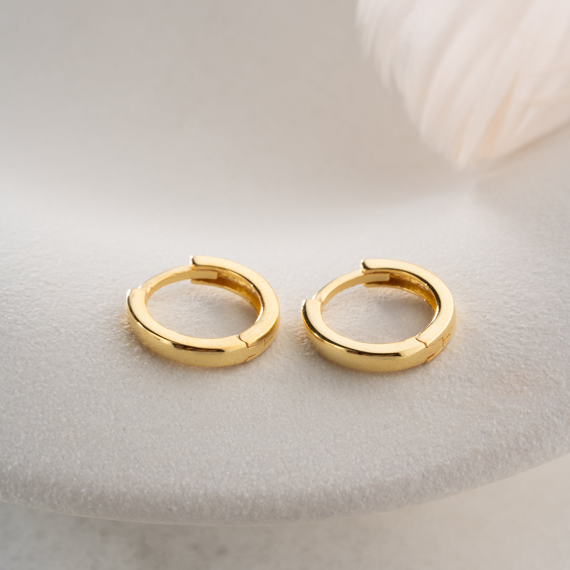 MINIMALISTISCHER BASIC-RING OHRRINGE | 925 SILBER