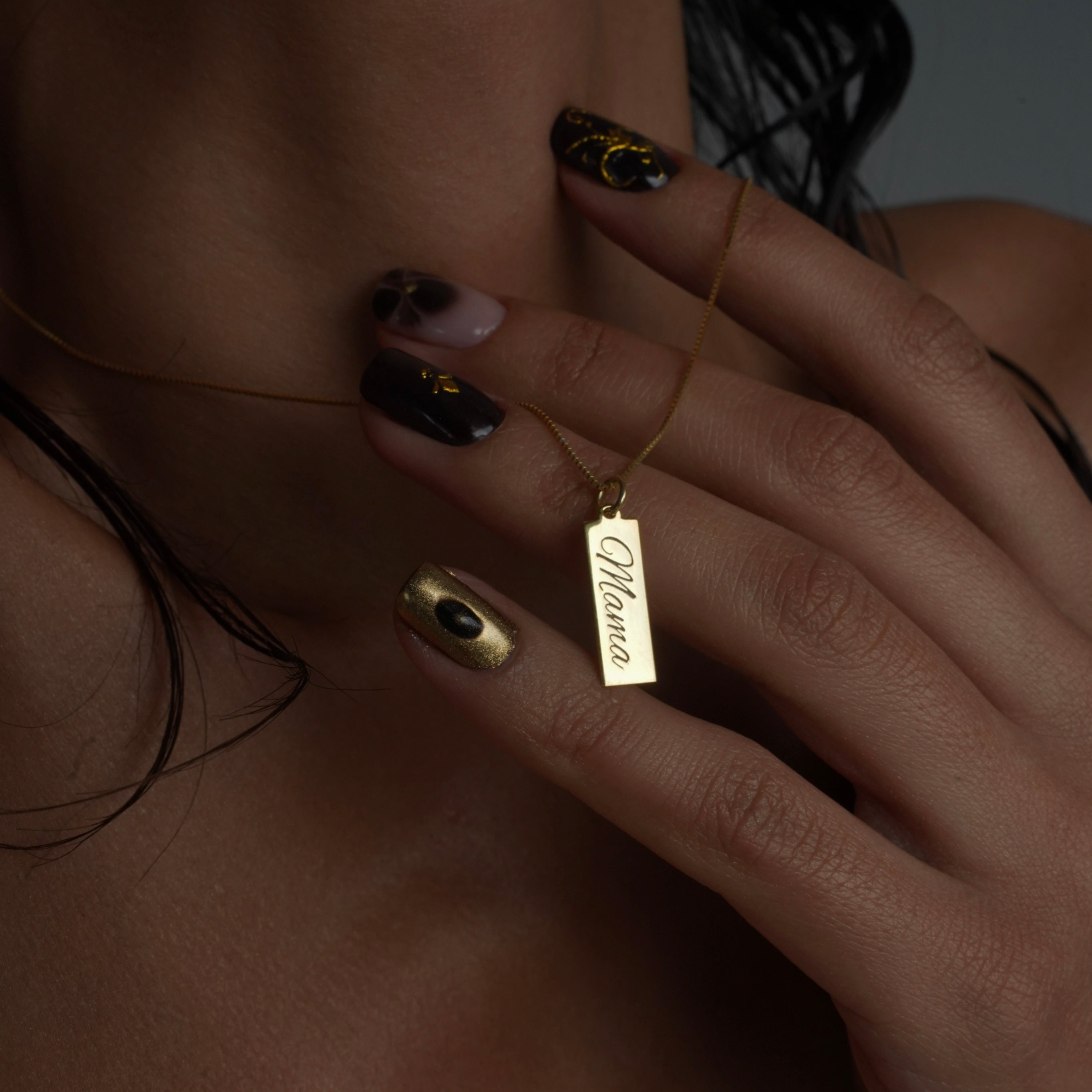 MINIMAL GRAVUR HALSKETTE | 925 SILBER