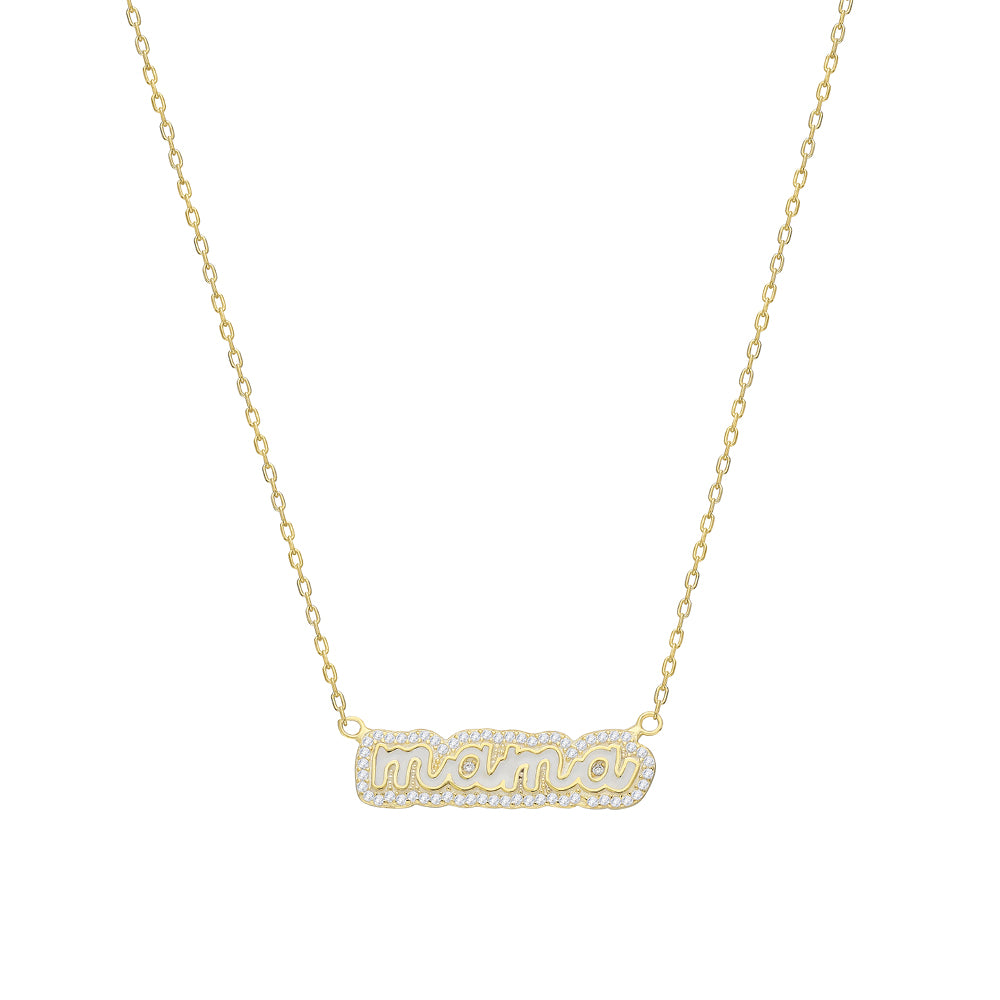 Colorfull Precious Name Necklace - 925 SILBER