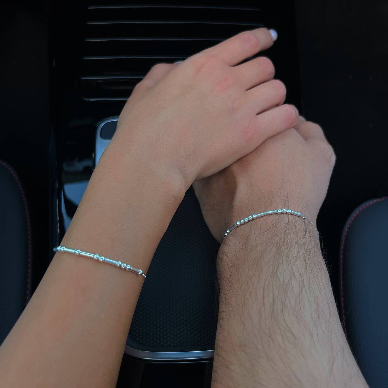 MORSECODE PARTNERARMBAND II | 925 SILBER MORSECODE PARTNERARMBAND II | 925 SILBER