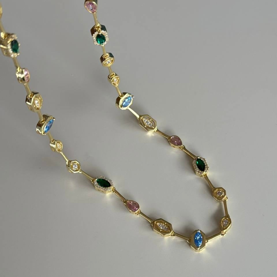 COLORFULL BIJOU HALSKETTE | 925 SILBER