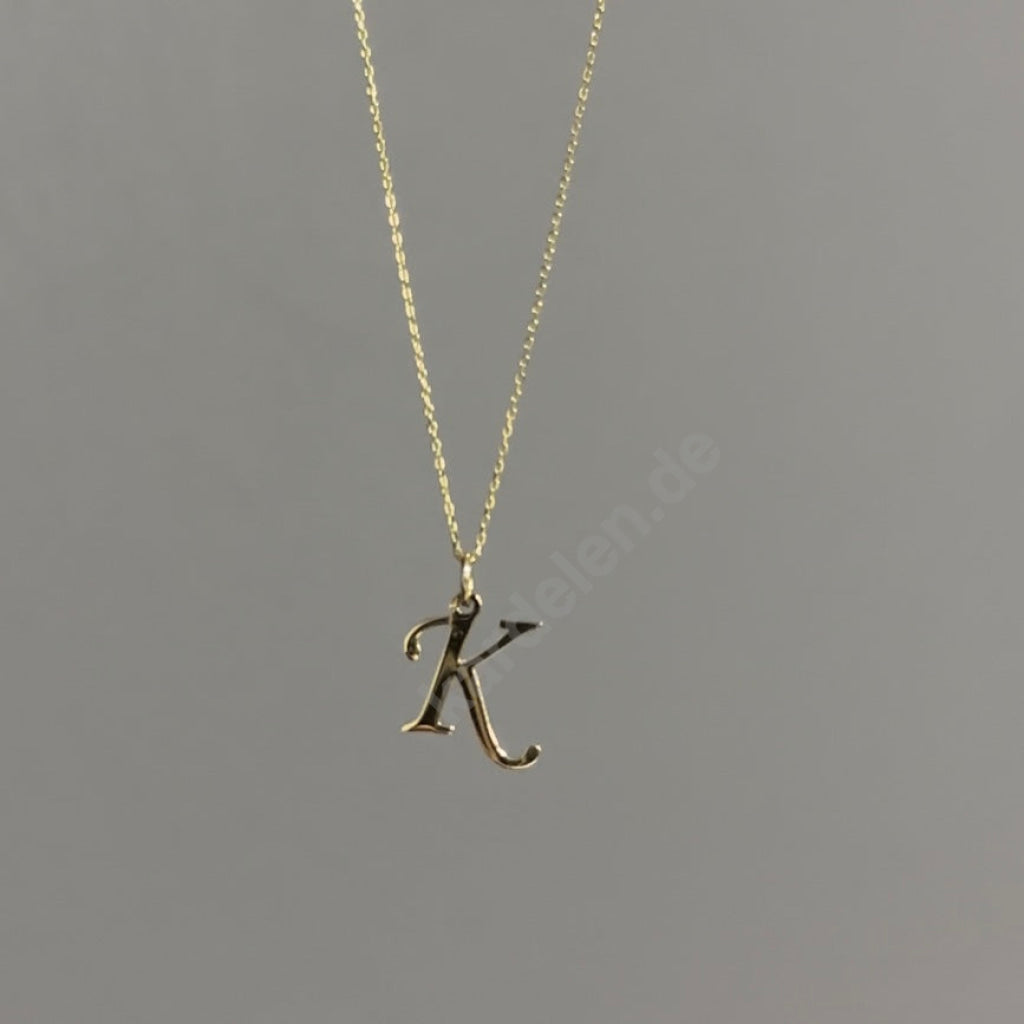 14K GOLD MINIMAL LETTER NECKLACE (8557755236695)