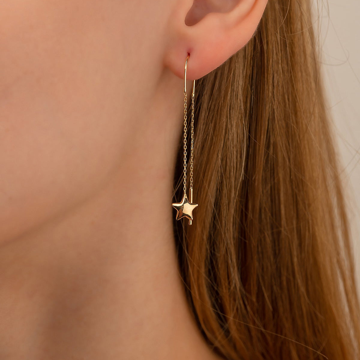 STARGAZING SCHWINGEND OHRRINGE | 14K GOLD