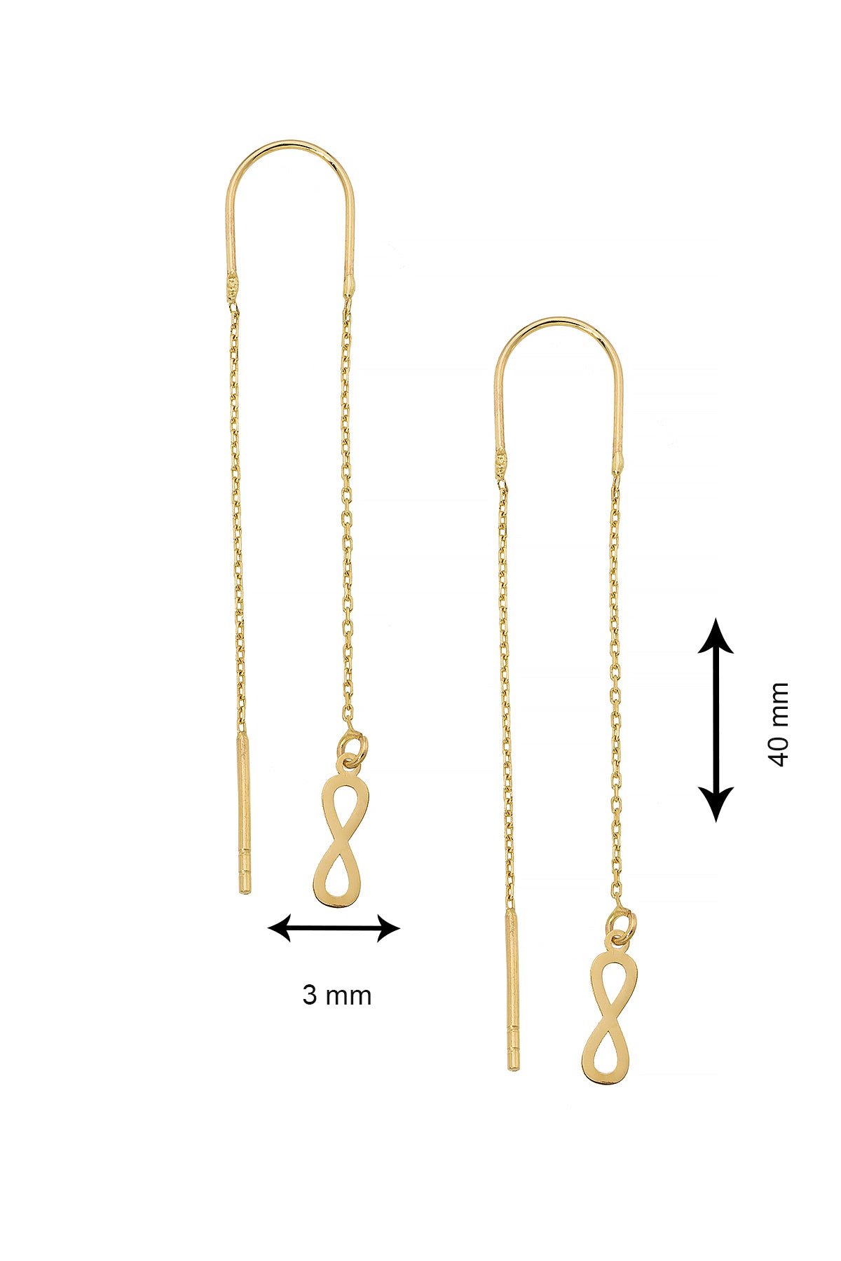 INFINITY OHRRINGE | 14K GOLD