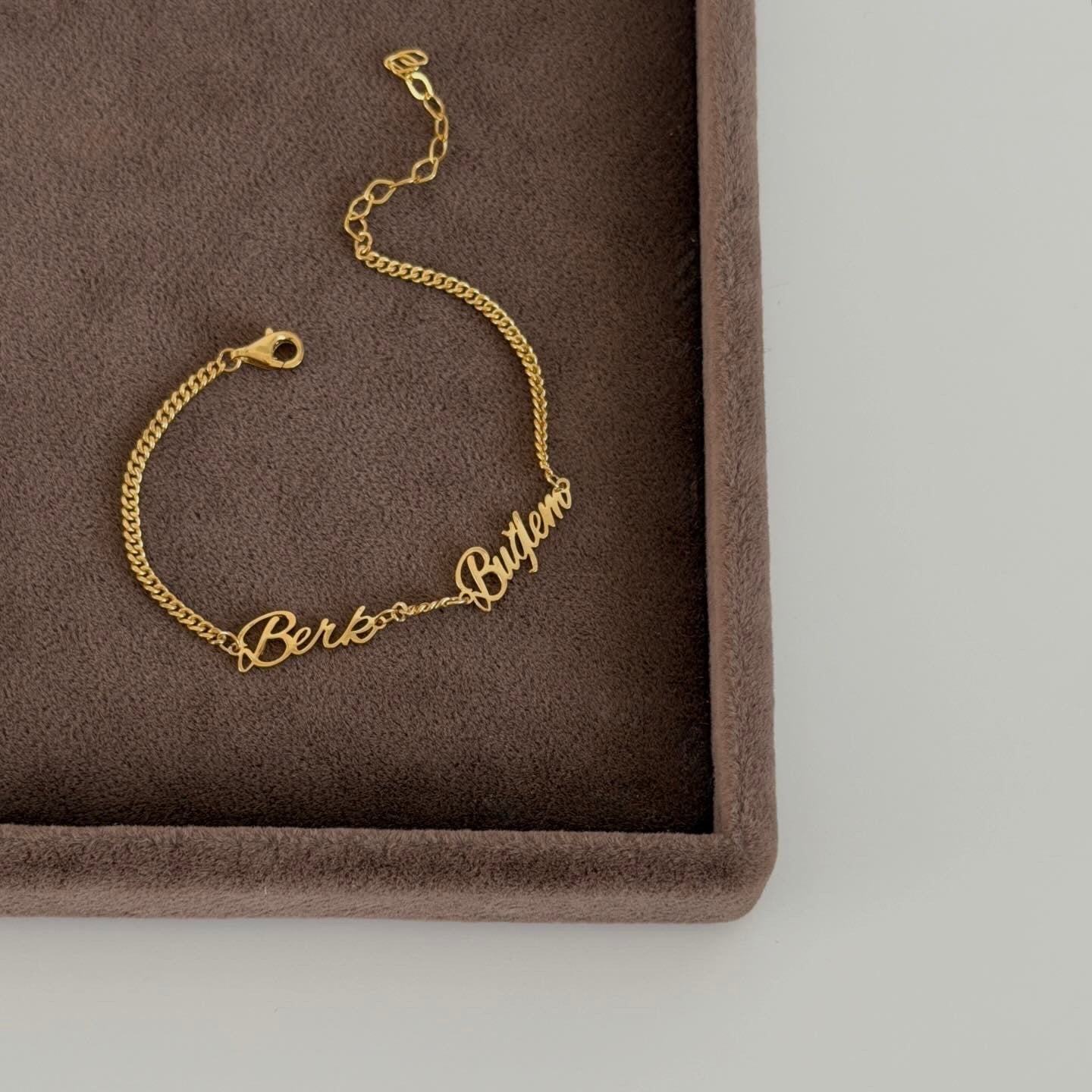 DUO NAMENS ARMKETTE| 925 SILBER