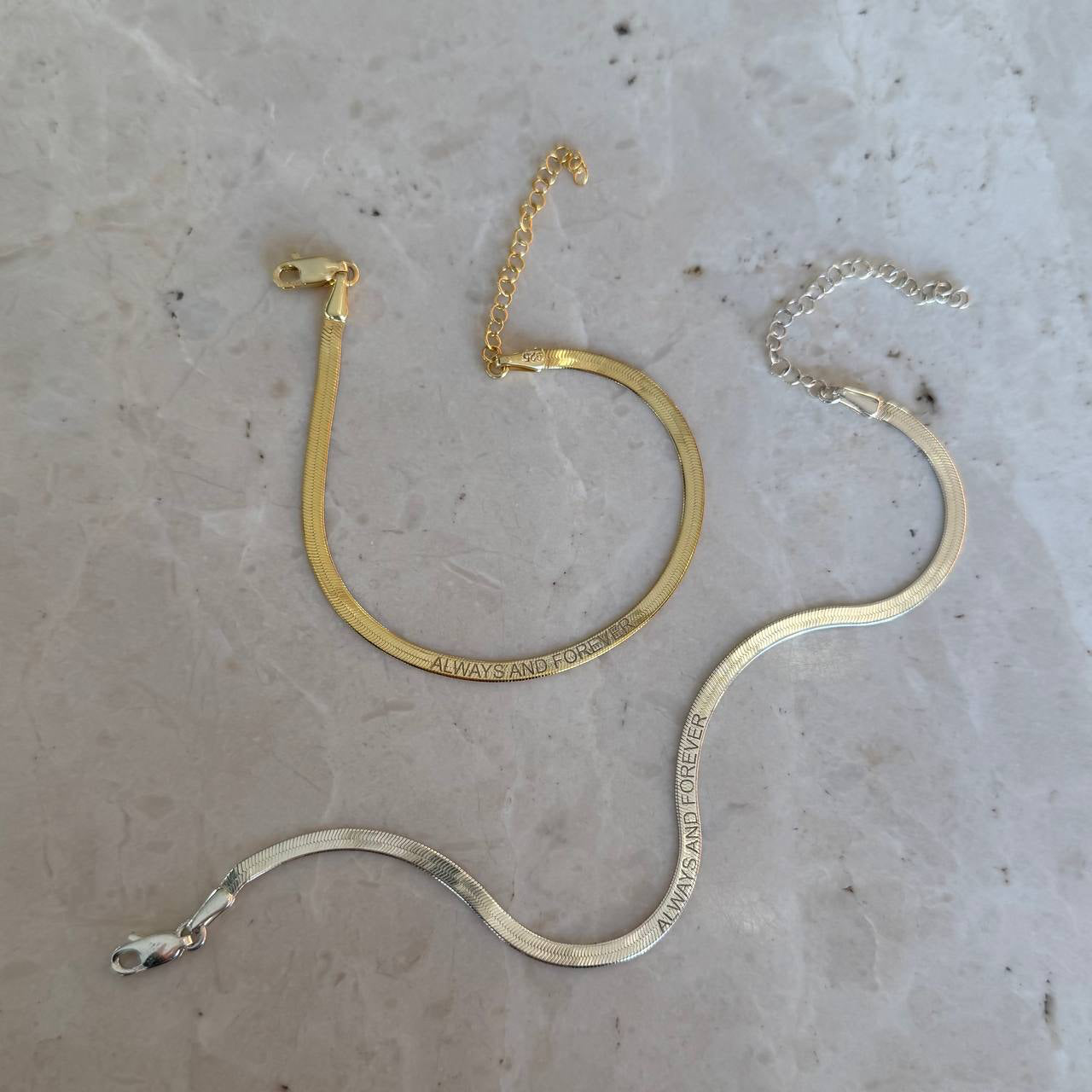 SNAKE PARTNER ARMBAND - 925 SILBER