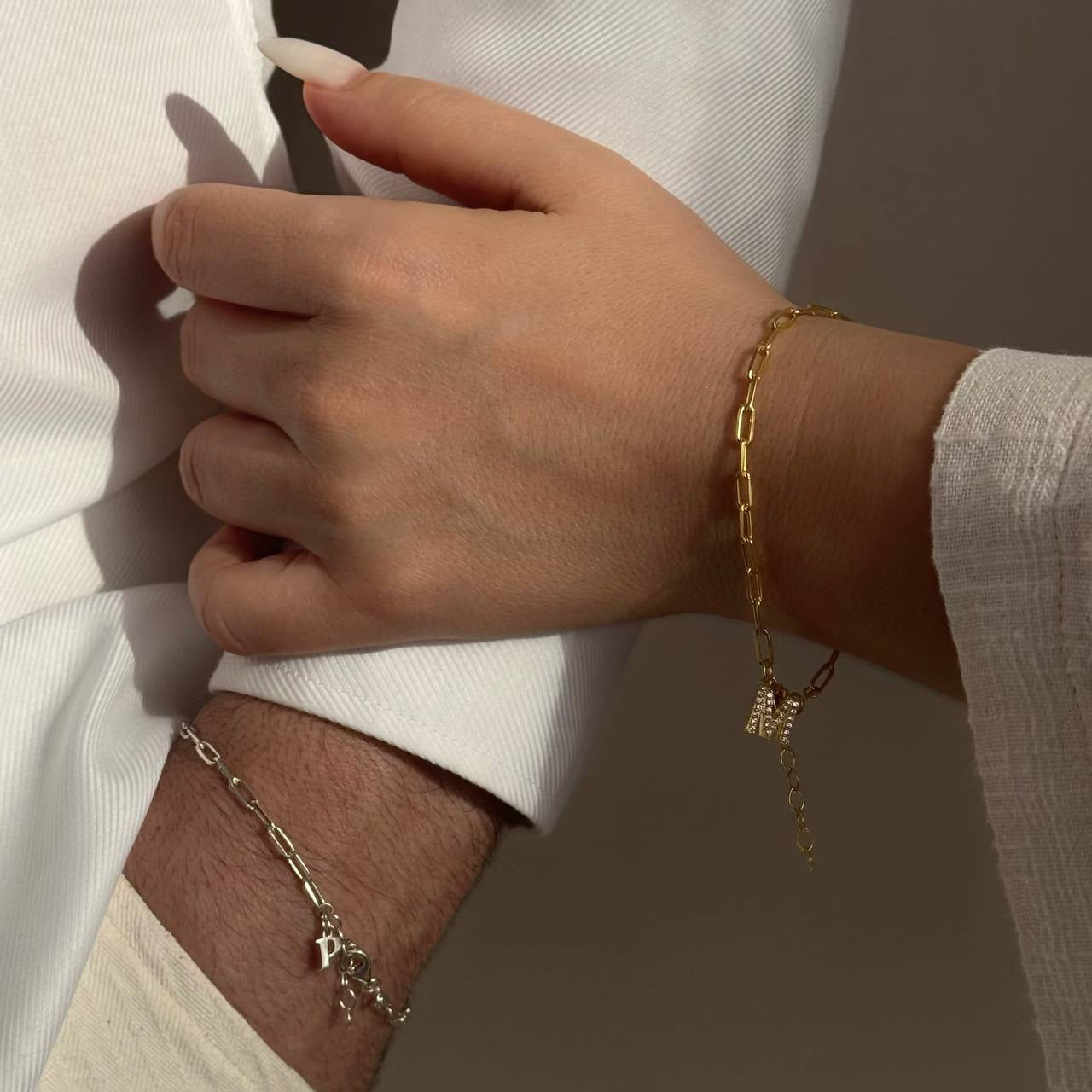 SWITCH BUCHSTABEN PARTNERARMBAND | 925 SILBER