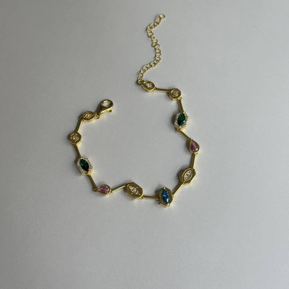 DESIGN BUNTES ARMBAND | 925 SILBER