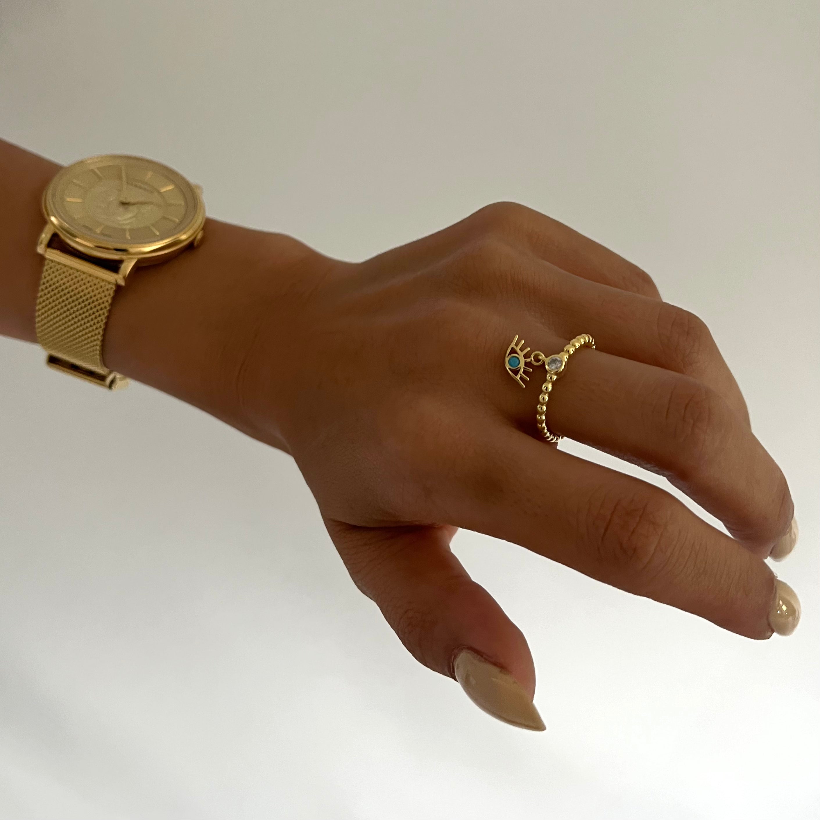 Stone Ring mit Auge (6985714237485)