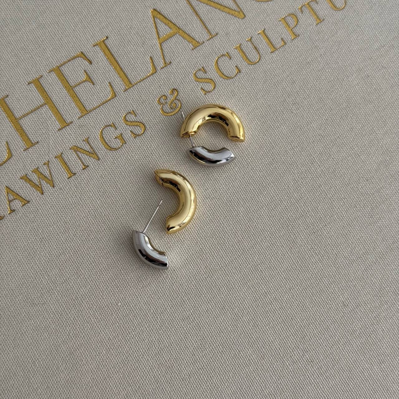 SPARKLE MOON OHRRING | 925 SILBER