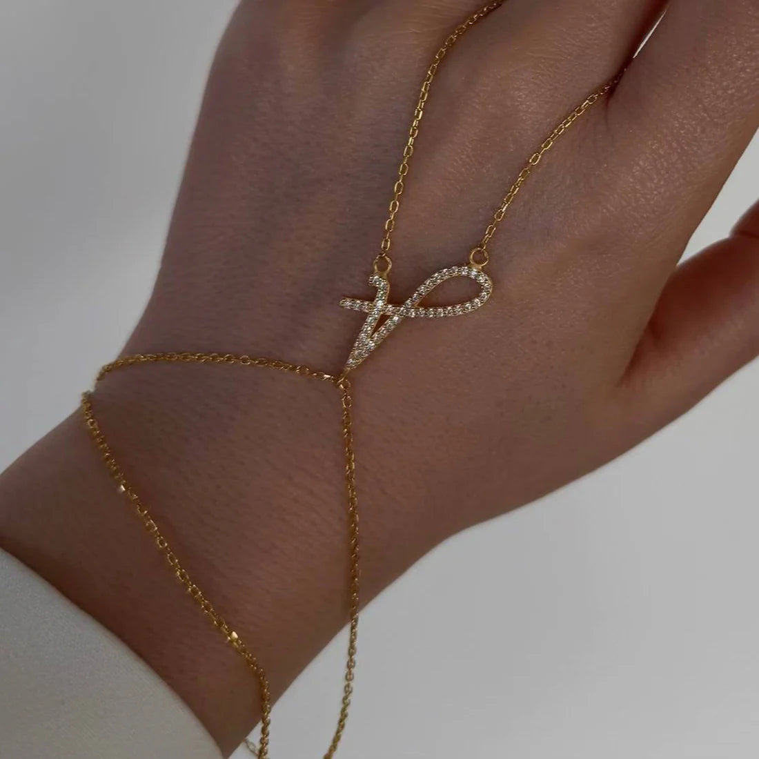 BUCHSTABEN HANDKETTE | 925 SILBER