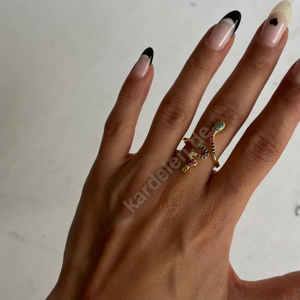 Colorfull Snake Ring (7165570842669)