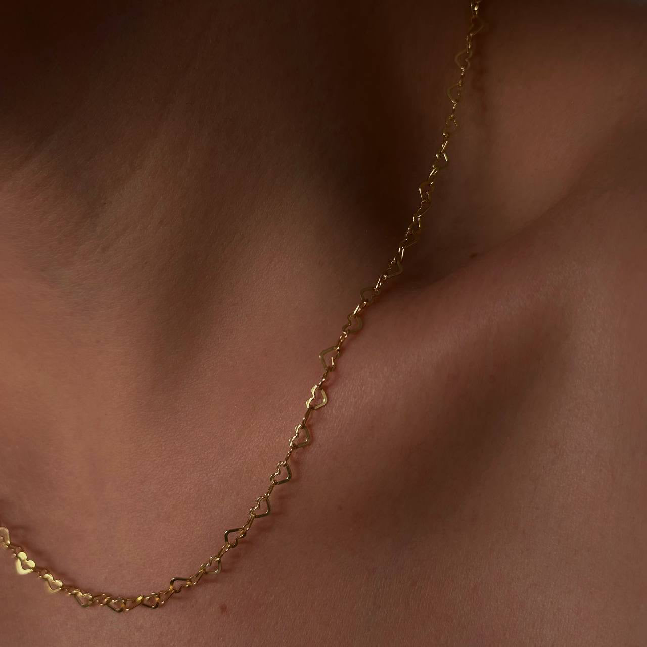 HERZ CHAIN HALSKETTE | 925 SILBER