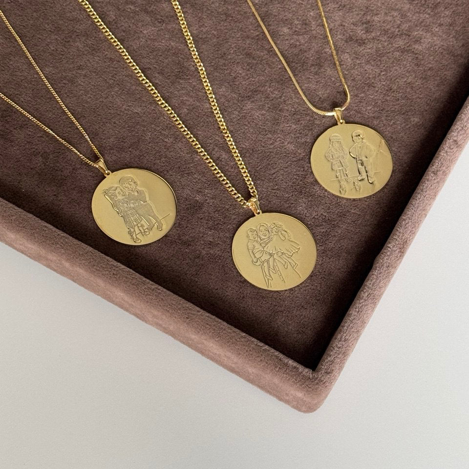 PHOTO GRAVUR KETTE | 925 SILBER