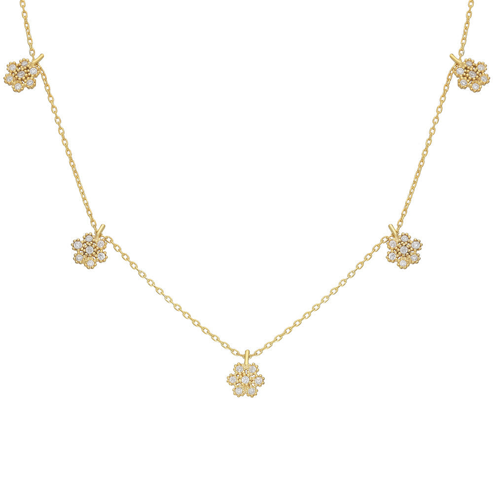 ZIRKONIA DAISY HALSKETTE (8512604995927)