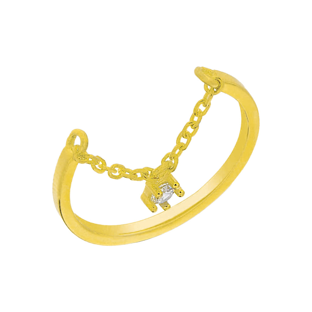 Chain Zirkonia Ring (6985704603693)
