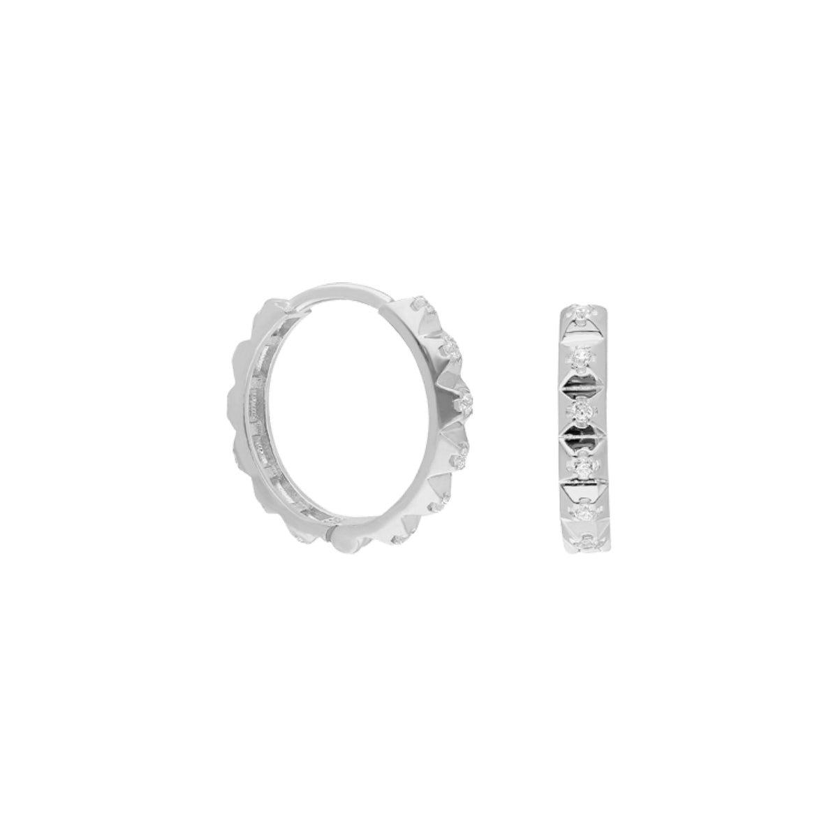 Creolen Zirkonia Earring (6994351587373)