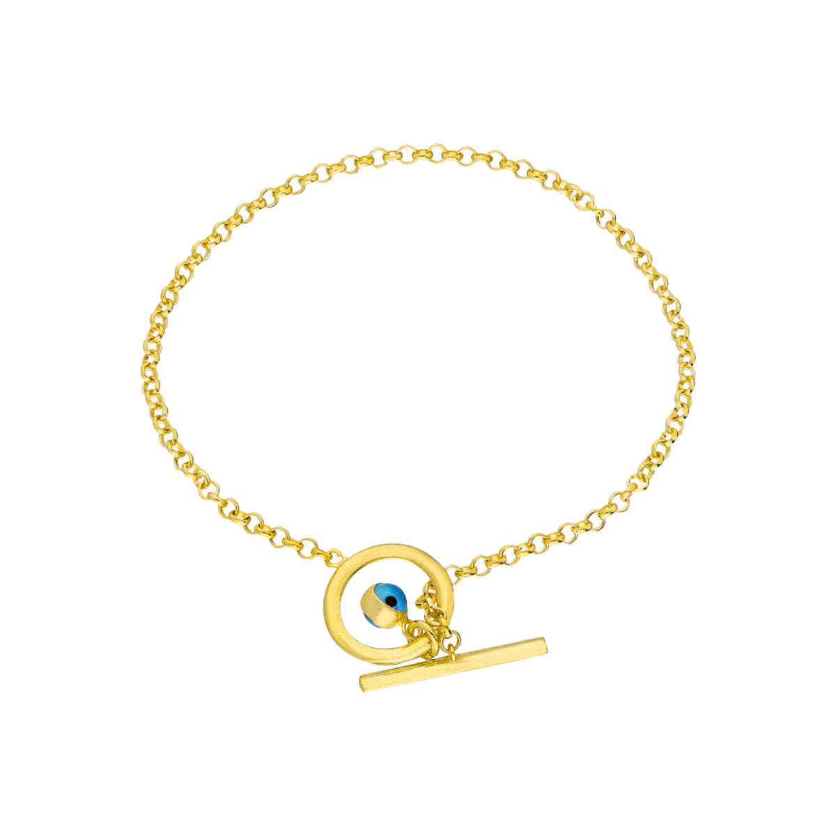 Curled Armkette mit Blaue Auge (7001227132973)