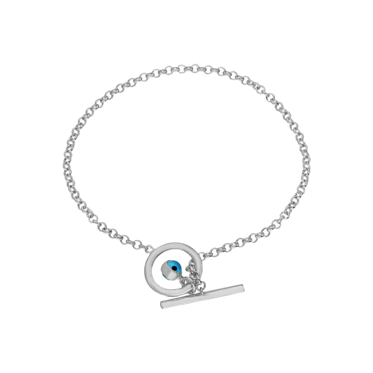 Curled Armkette mit Blaue Auge (7001227132973)