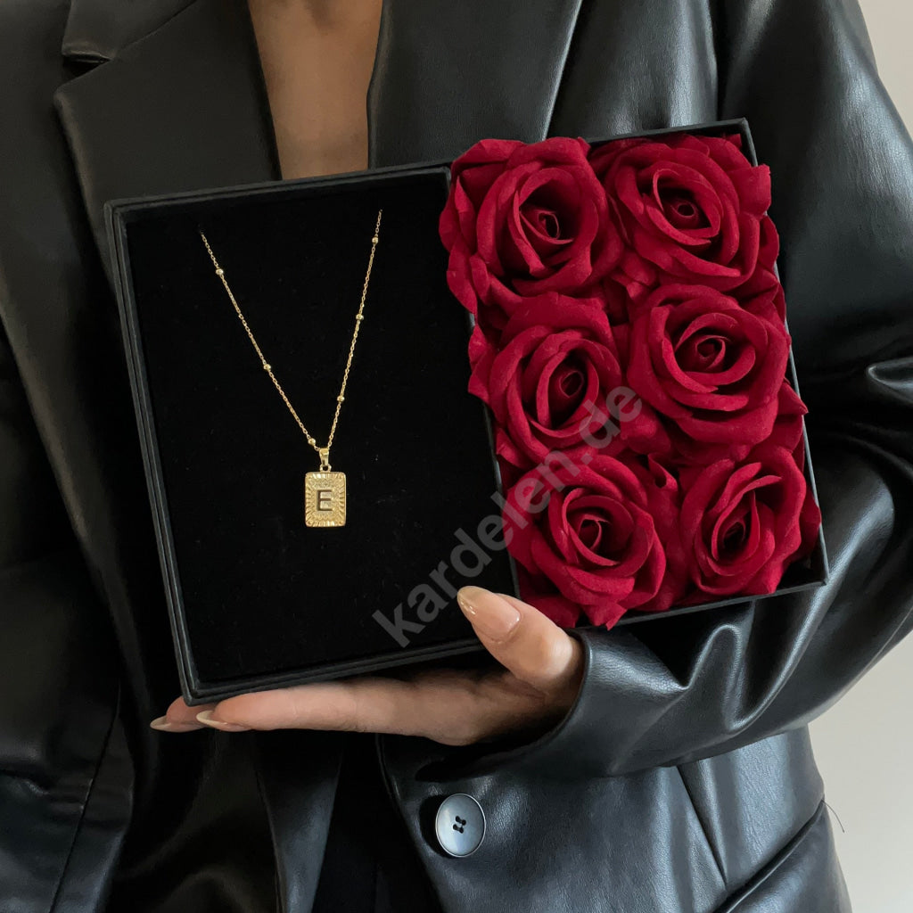 Vintage Letter mit Rosenbox (7032490033197)